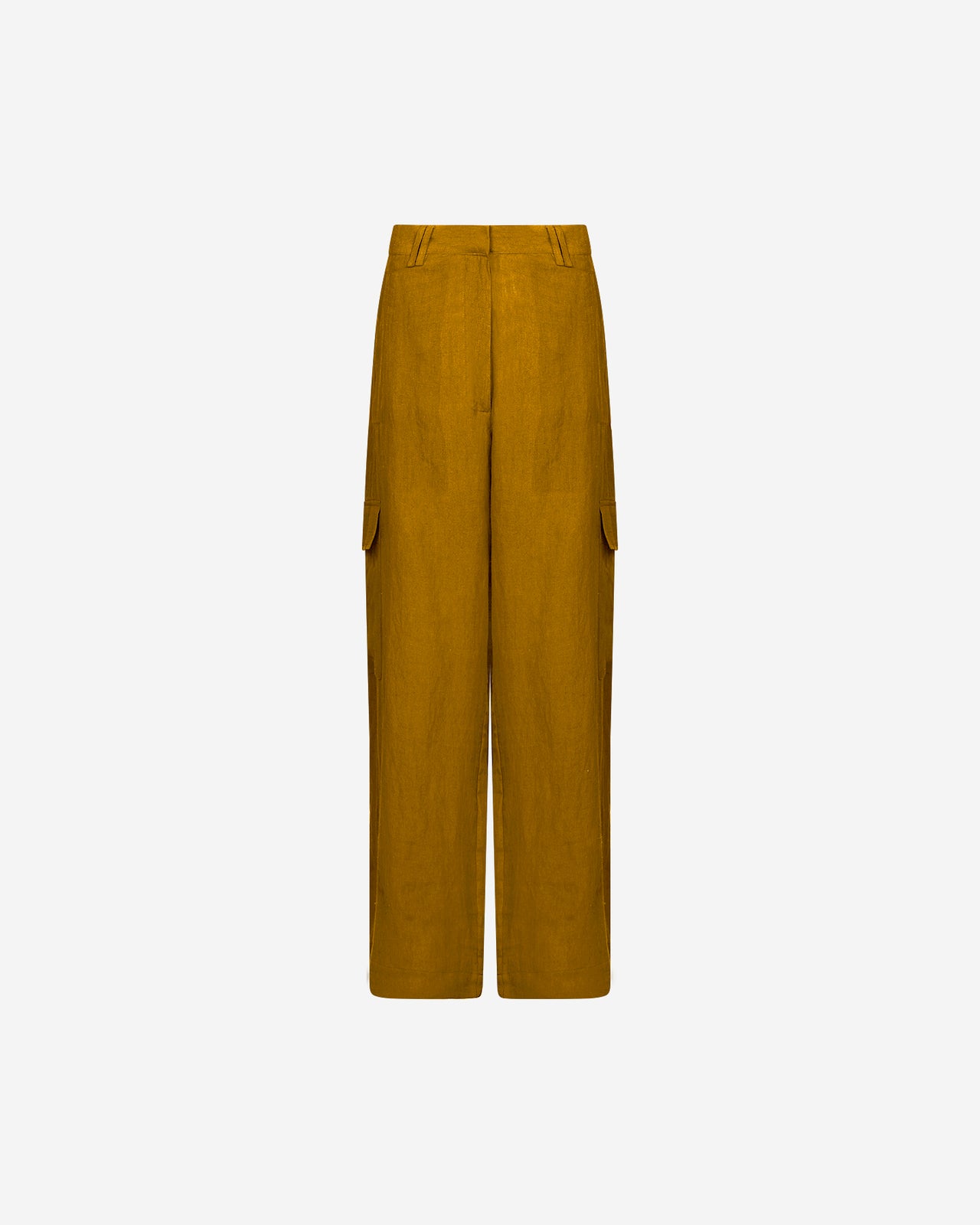 Pantalon Cyr - Bronze : Pantalon souple en toile de lin bronze Mes Demoiselles - Image 7