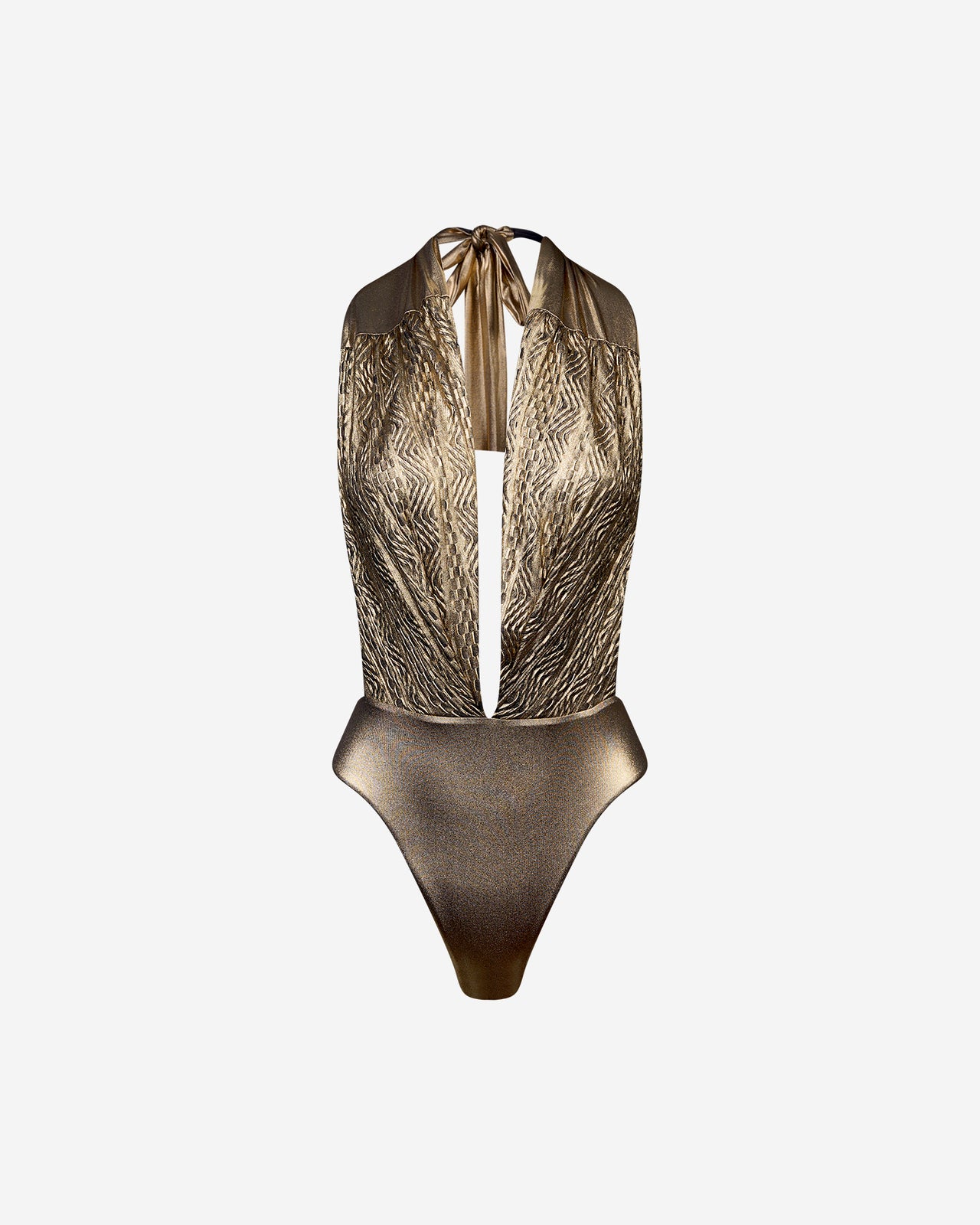 Maillot De Bain Elena - Bronze : Elégant maillot de bain une pièce une pièce bronze Mes Demoiselles - Image 7