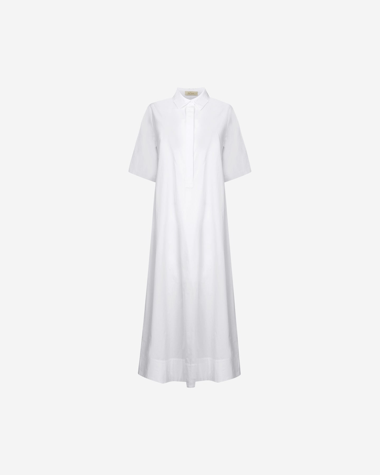 Robe Pierre De Soleil - Blanc : Longue robe en gabardine blanche de coton craquante Mes Demoiselles