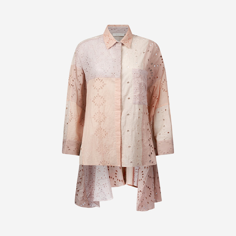 Pishirt Blouse - Peach