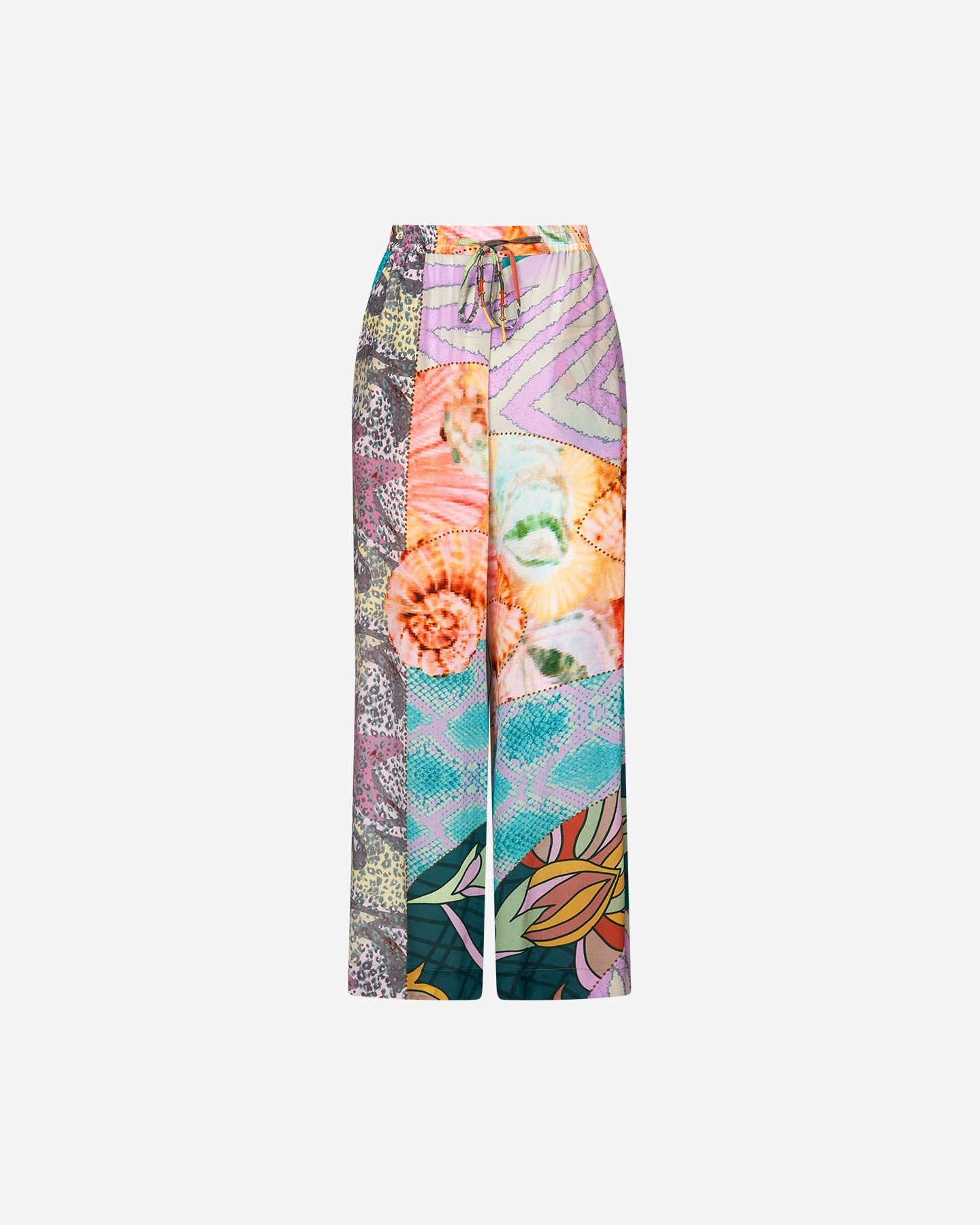 Pantalon Seden - Lavande : Pantalon chatoyant imprimé fleuri Mes Demoiselles