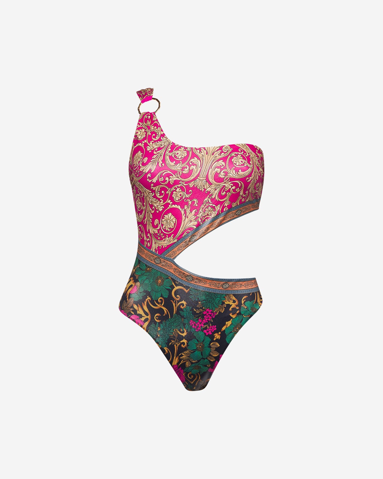Maillot De Bain Sintia - Fuchsia : Maillot de bain une pièce glamour aux découpes précieuses Mes Demoiselles - Image 6