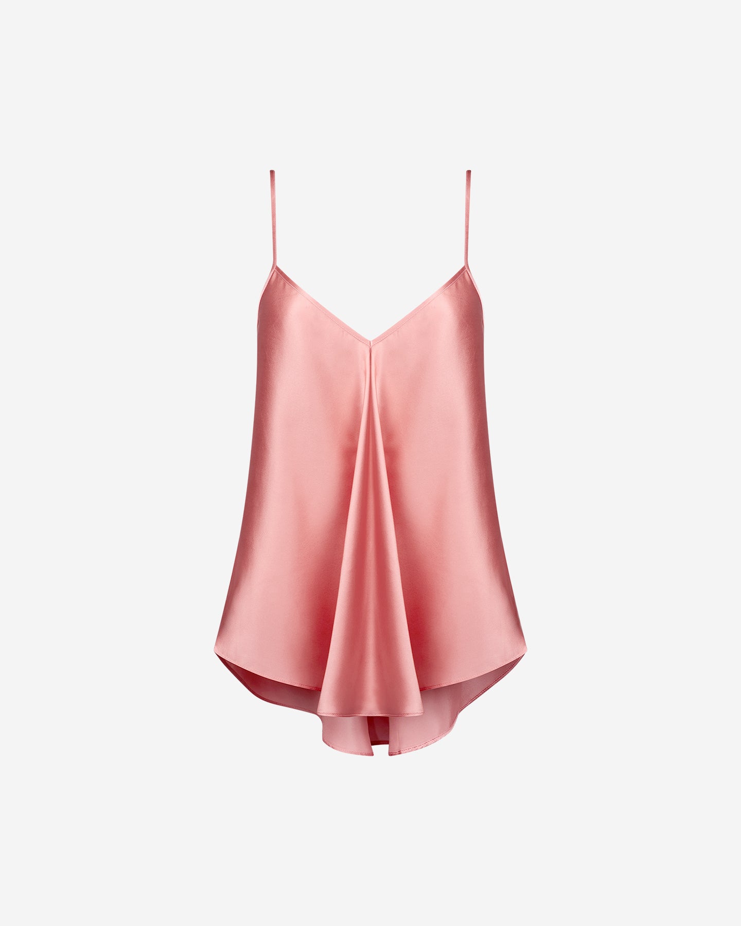 Top Tilma - Rose : Délicat top en satin de soie rose Mes Demoiselles