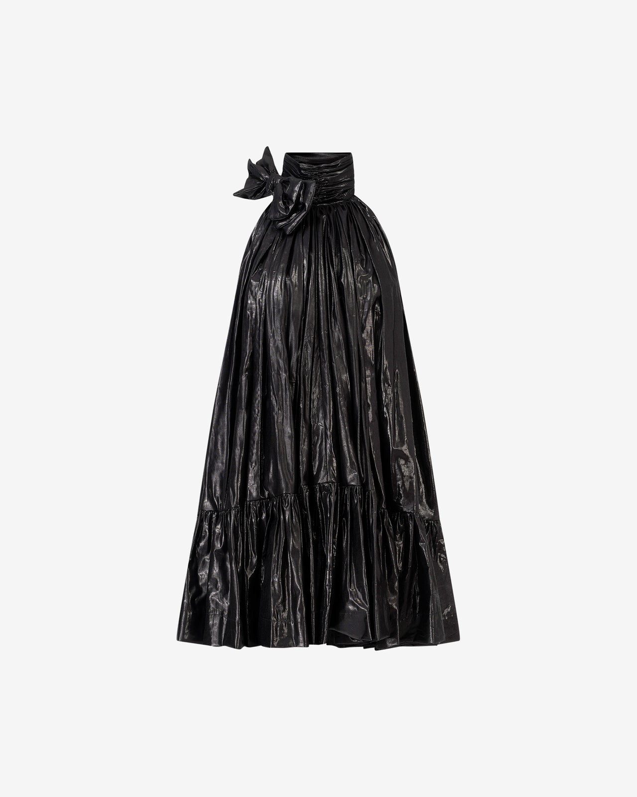 Robe Venus - Noir : Robe féminine courte en fil lurex tissé noir Mes Demoiselles - Image 4