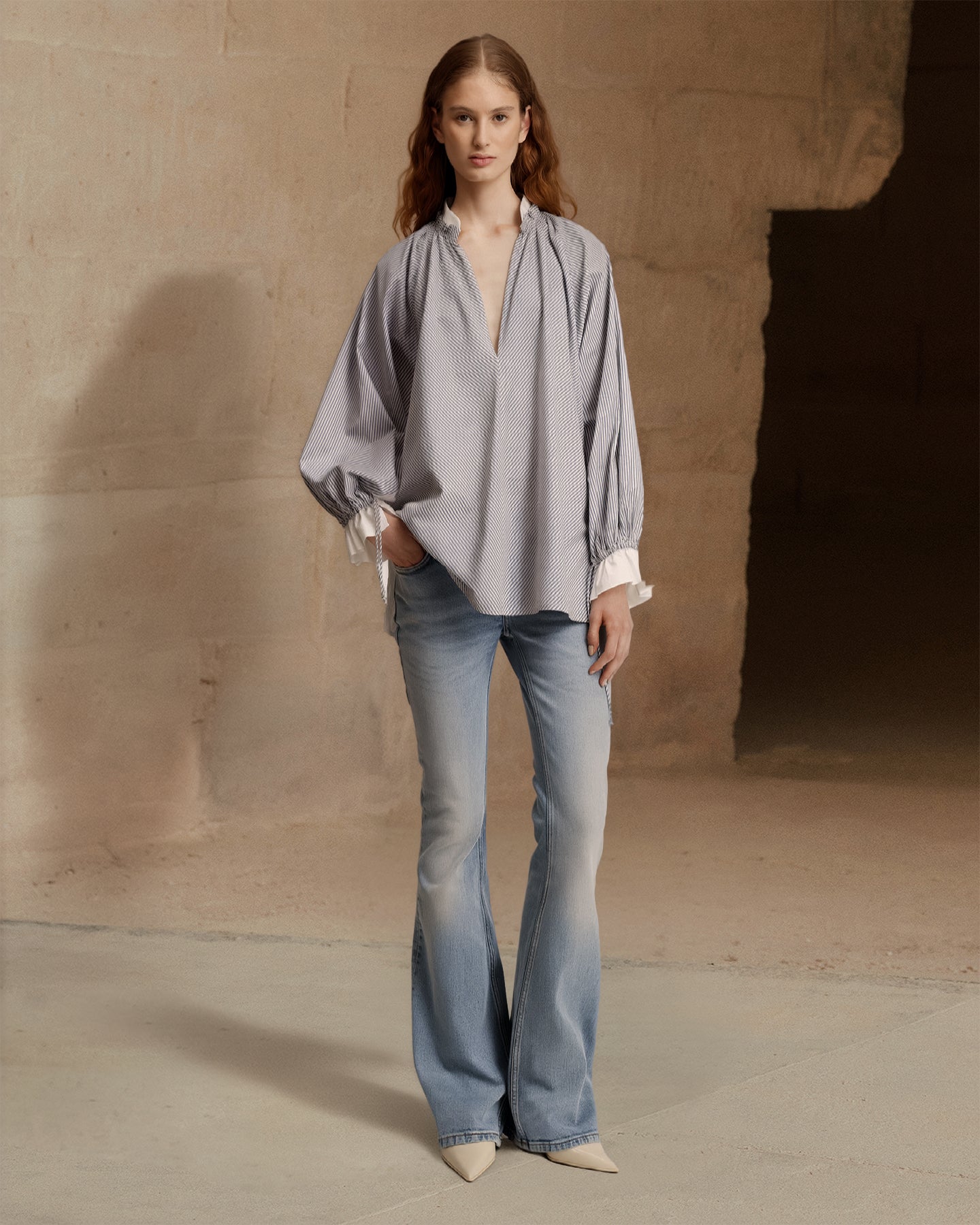 Blouse Wally - Gris