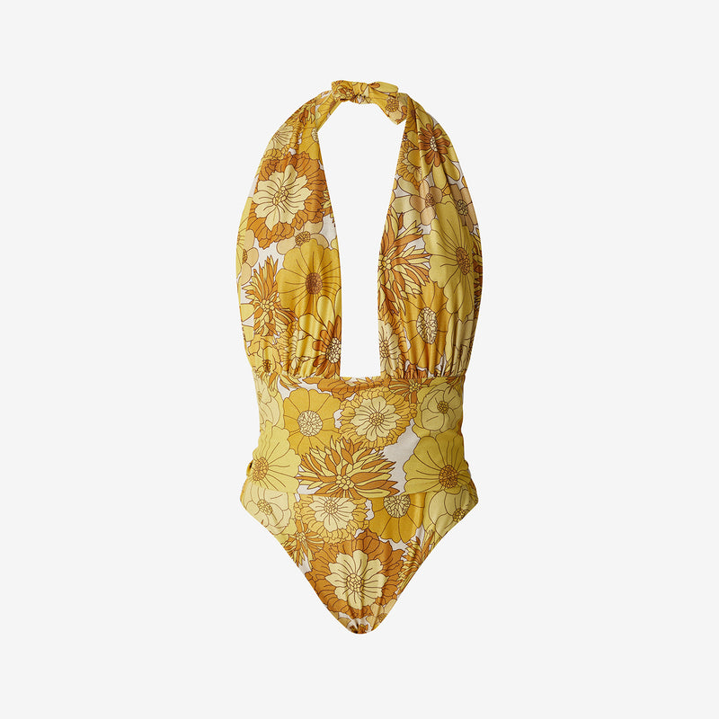 Flower Swimsuit - Yellow
