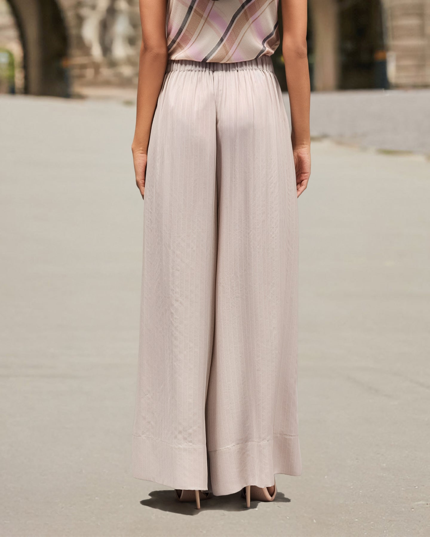 Pantalon Moda - Nude