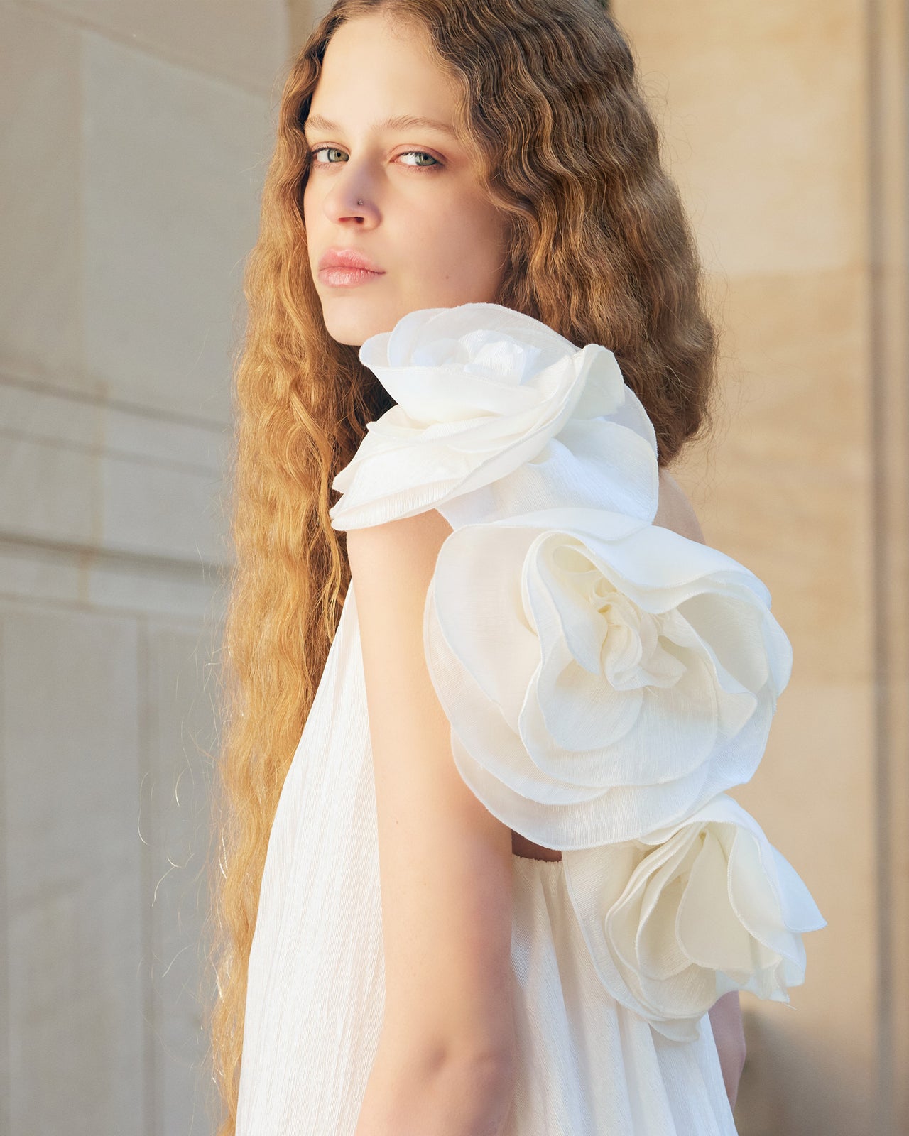 Robe Poesie - Blanc : Robe courte de soirée toute blanche Mes Demoiselles - Image 6