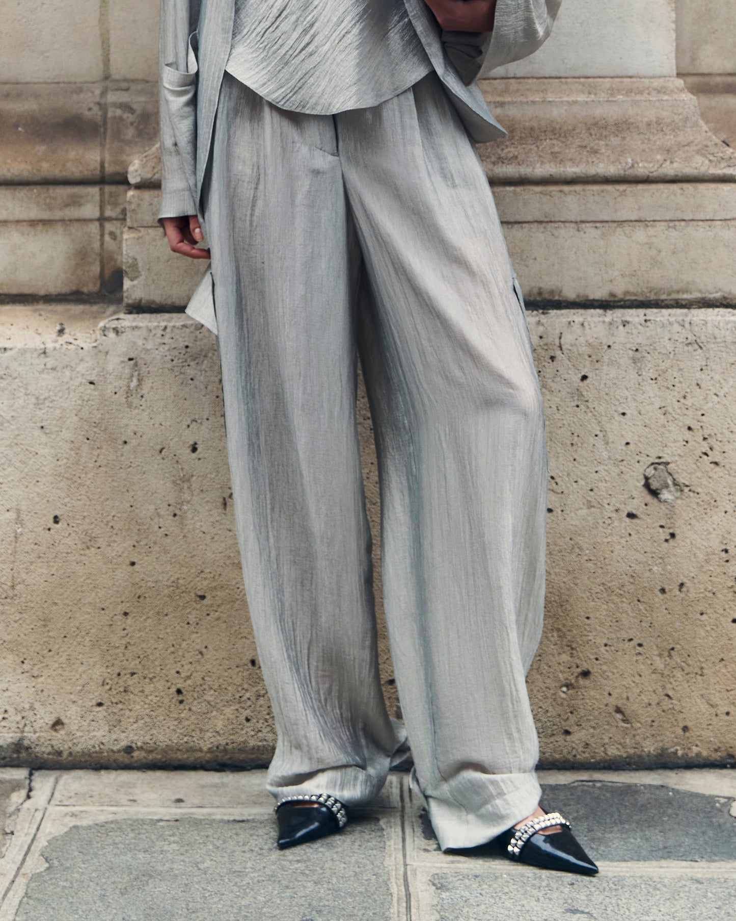 Pantalon Power - Argent