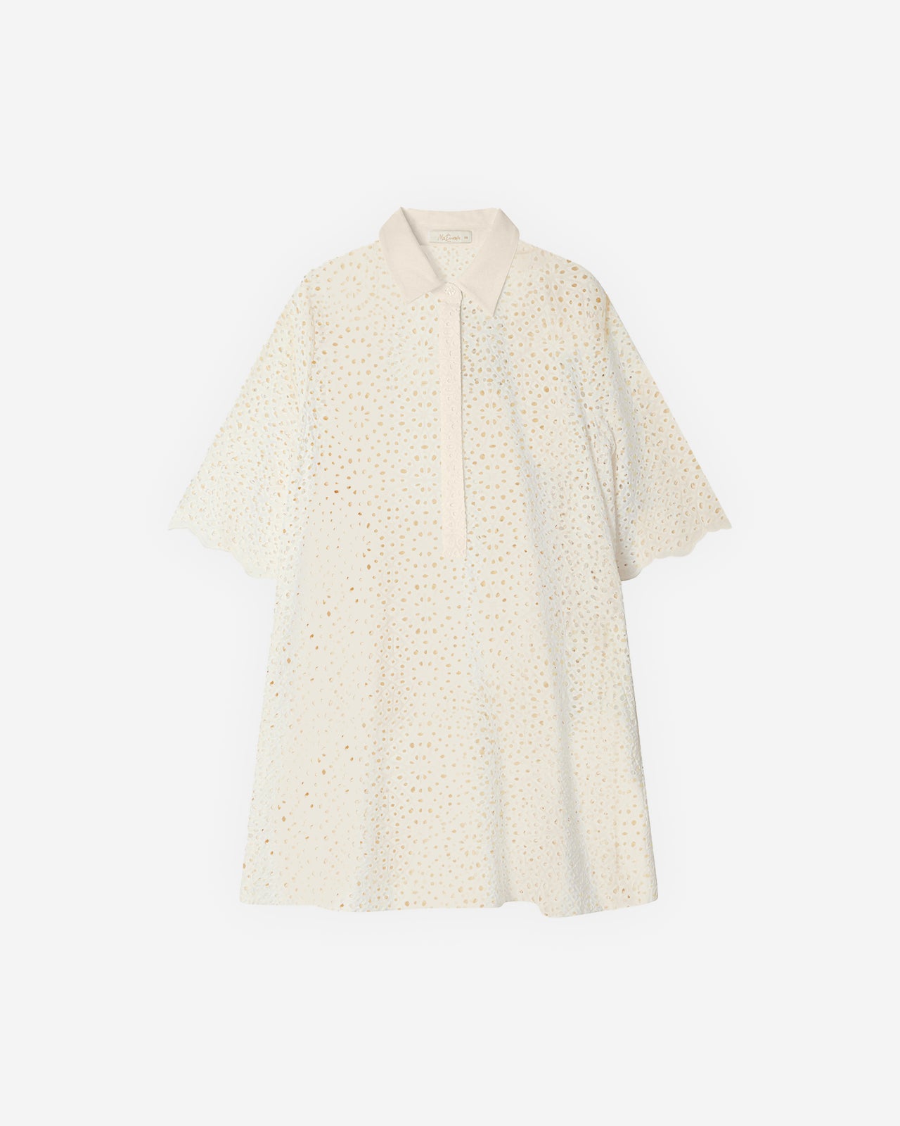 Robe délicate en broderie anglaise blanche - Robes Mes Demoiselles - Image 1