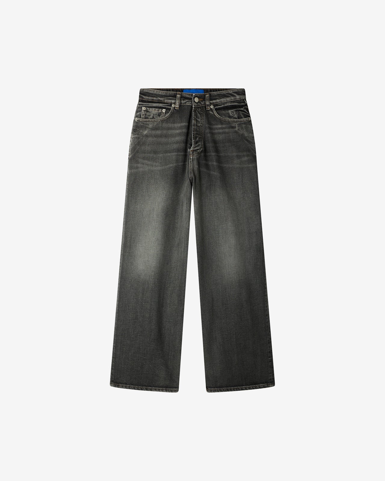 Pantalon Theron - Noir : Jean large en toile washed black Mes Demoiselles - Image 9