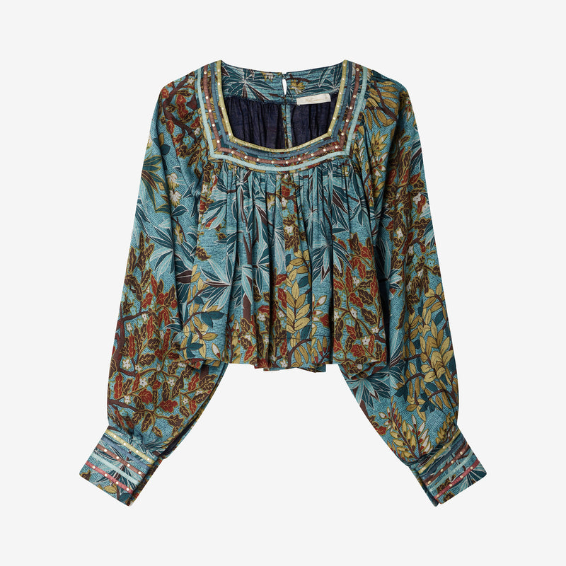 Blouse Tina - Bleu
