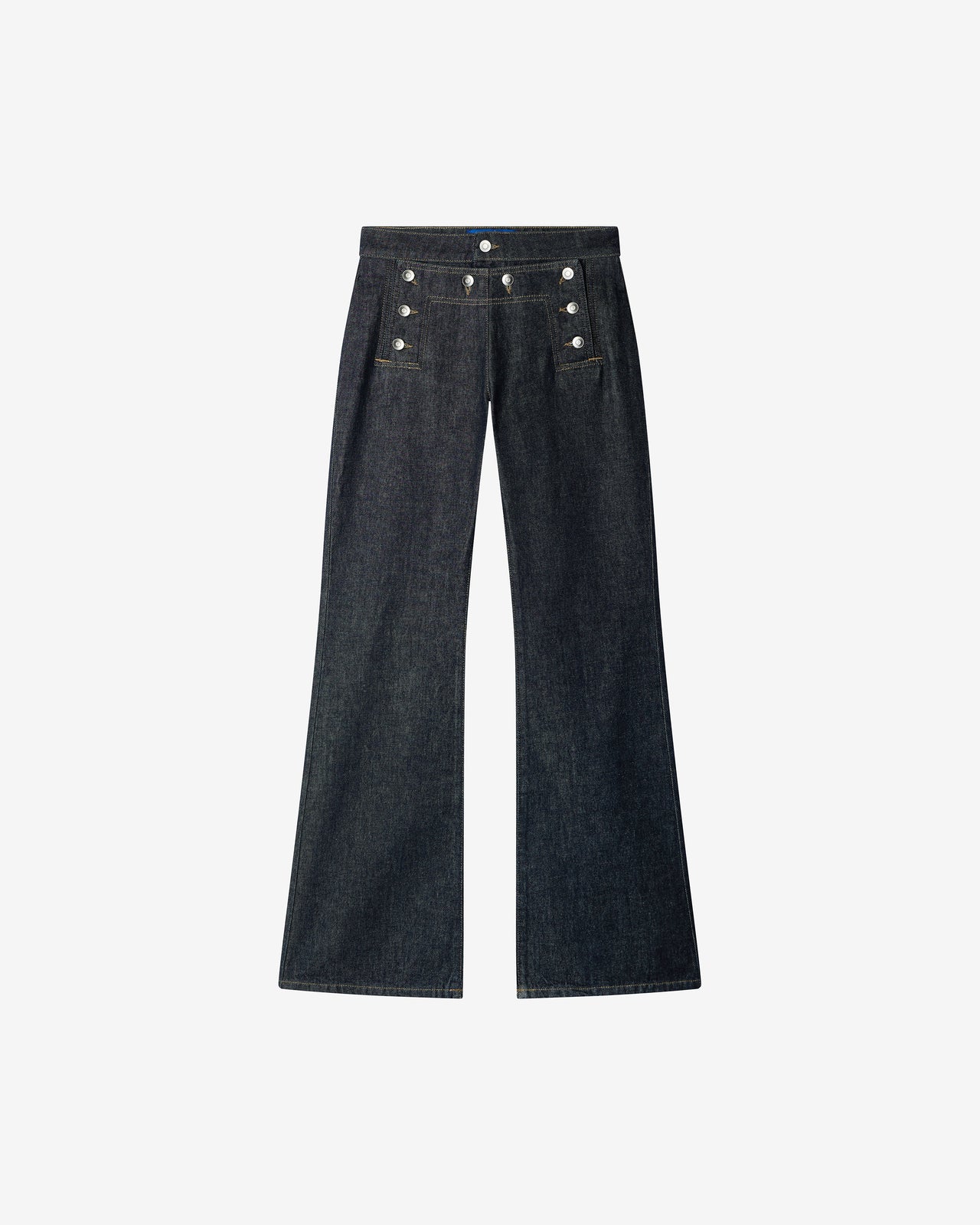 Pantalon Twaine - Indigo : Jean indigo en toile de coton stretch Mes Demoiselles - Image 7