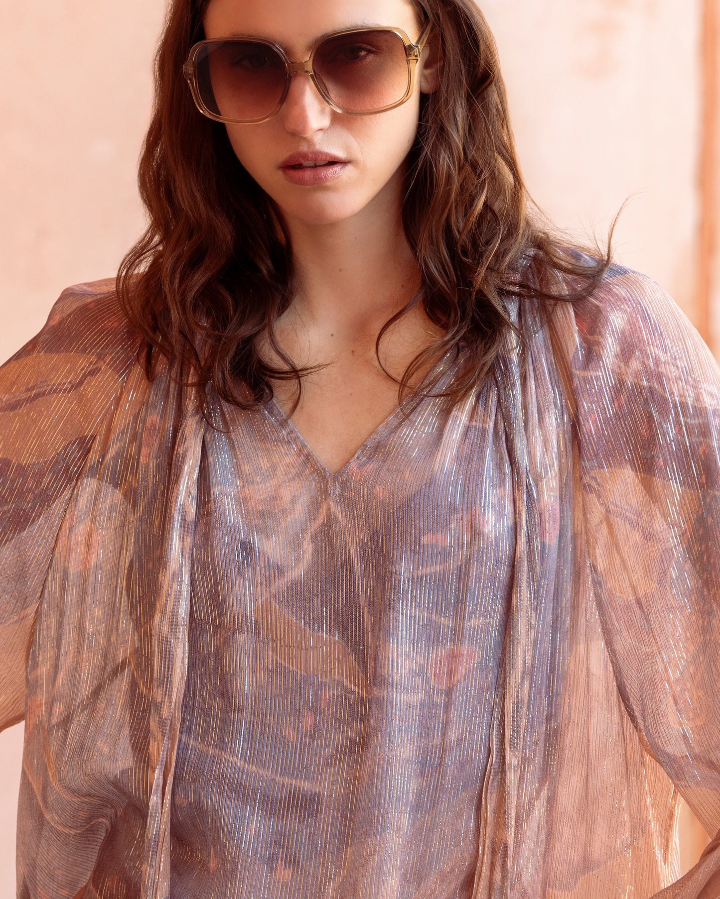 Robe Brenda - Rose : Robe courte baby doll à micro volants Mes Demoiselles