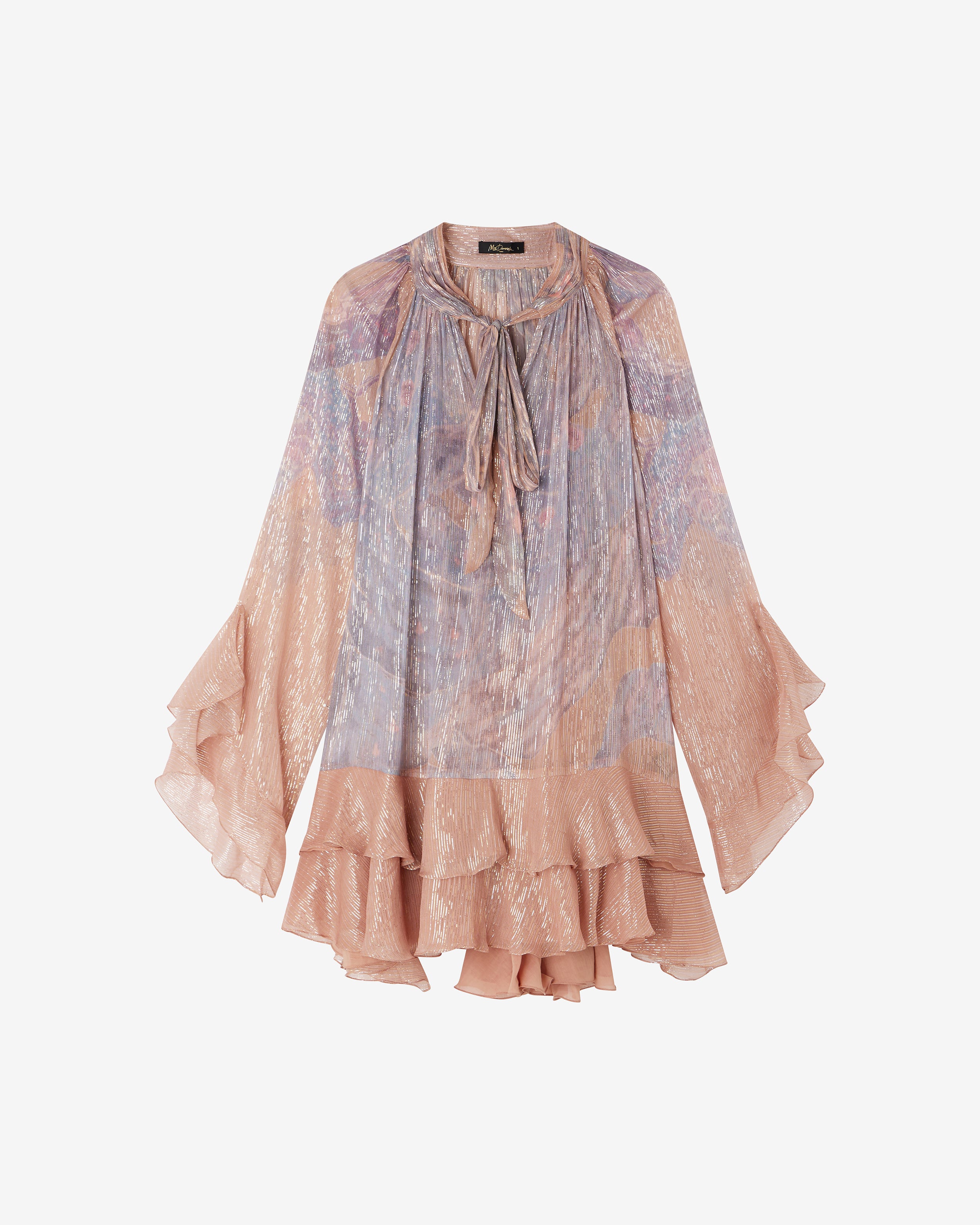 Robe Brenda - Rose : Robe courte baby doll à micro volants Mes Demoiselles