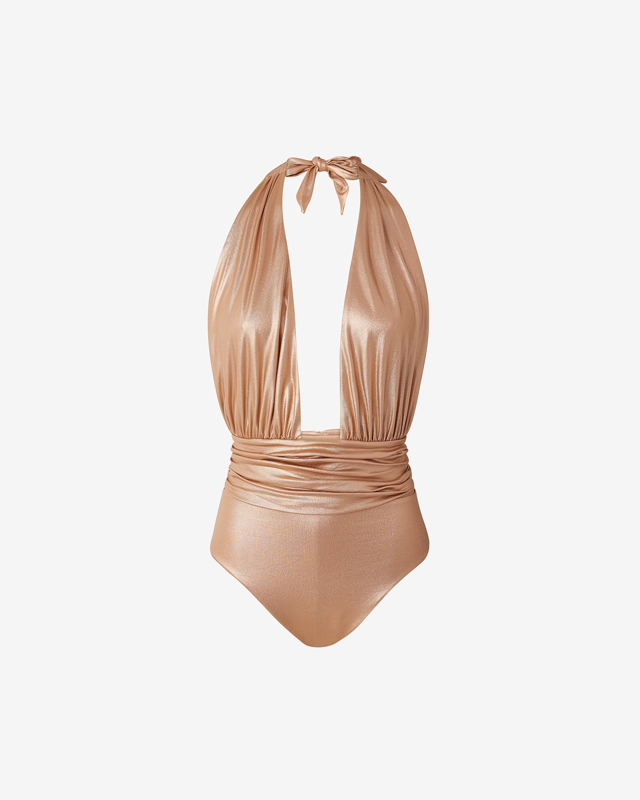 Maillot De Bain Corah - Nude : Maillot de bain 1 pièce en tissu brillant effet mouillé rose Mes Demoiselles - Image 5