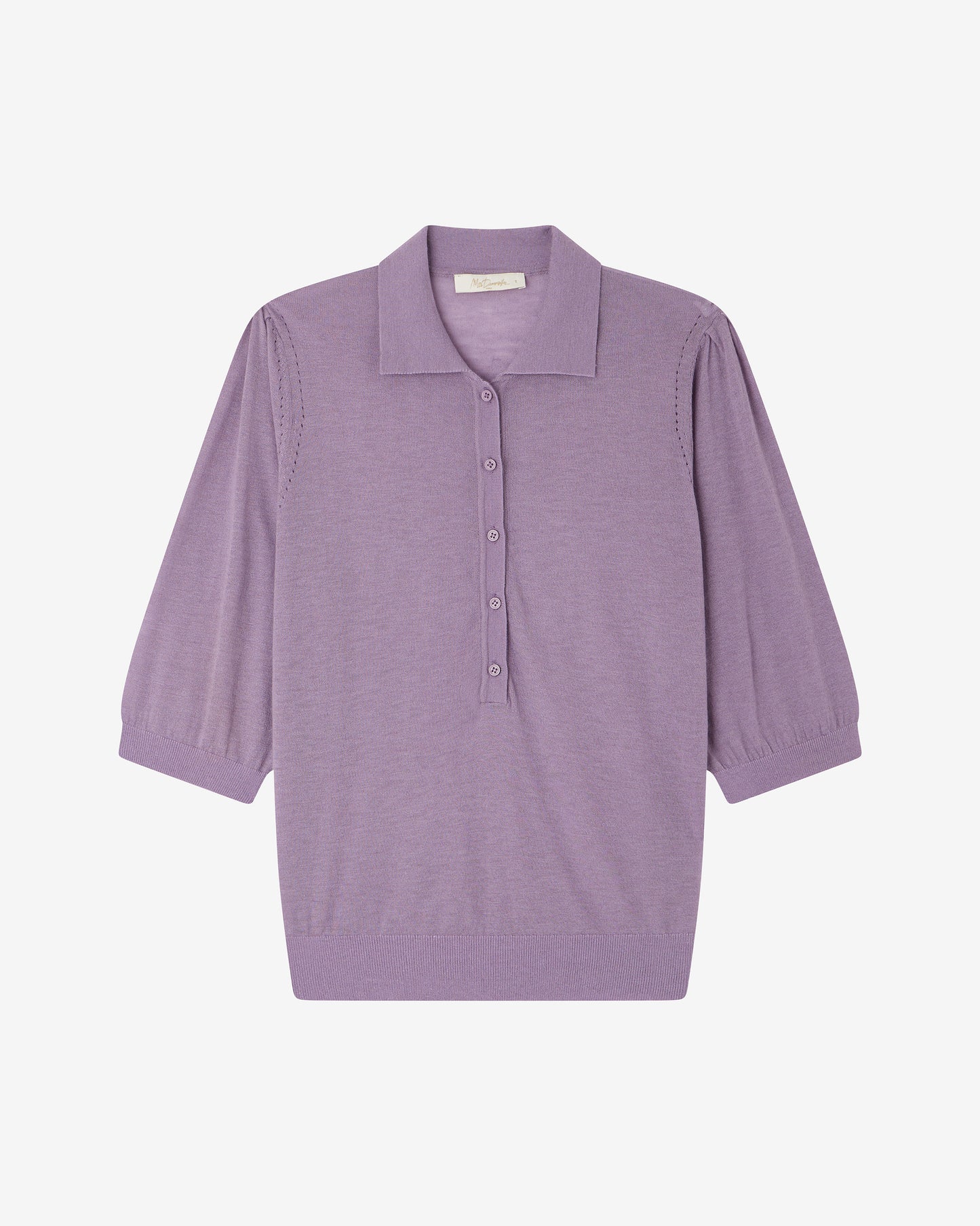 Top Cozy - Violet : Polo en laine soufflée lavande Mes Demoiselles