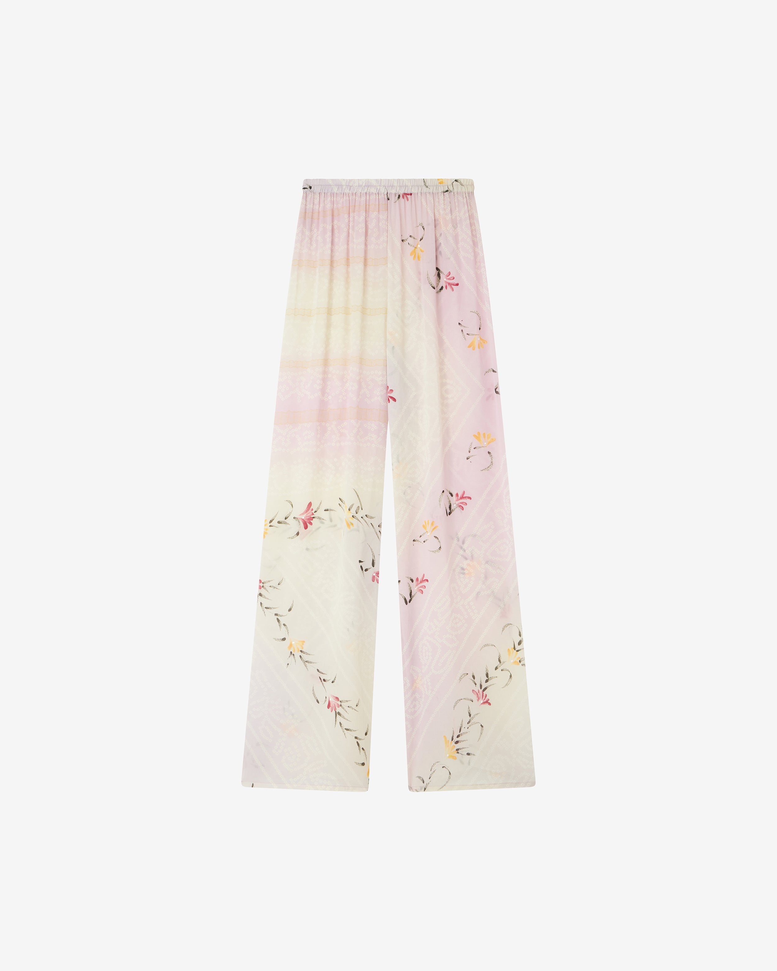 Pantalon Gigi - Rose : Pantalon fluide aux reflets artistiques Mes Demoiselles