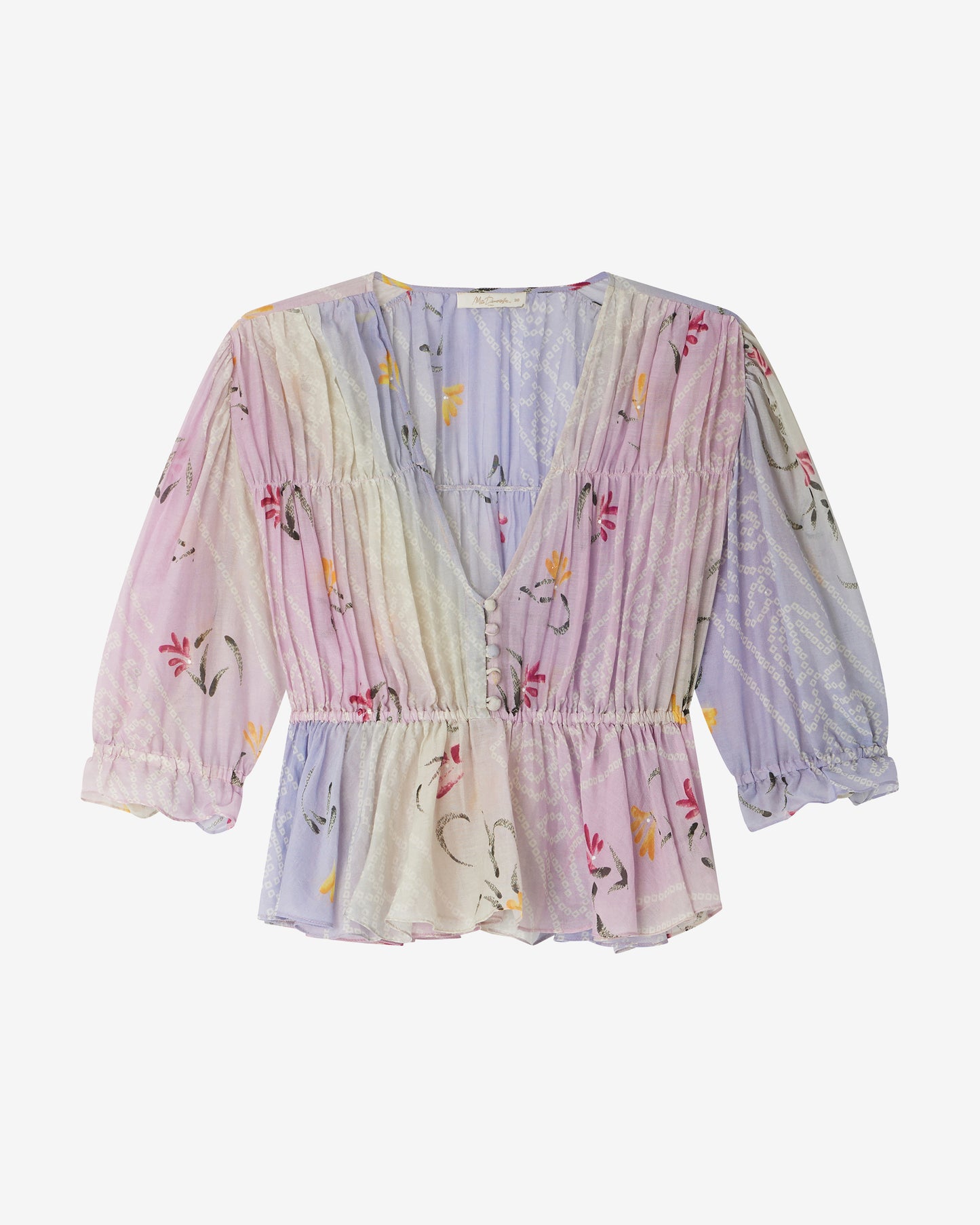 Blouse aux reflets artistiques - Chemises & tops Mes Demoiselles