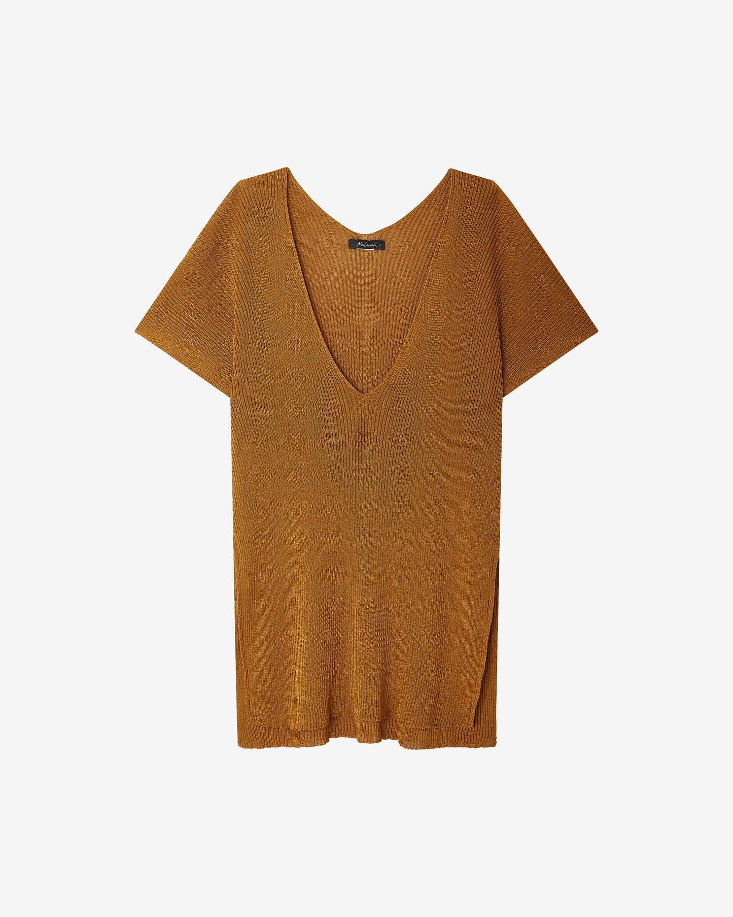 Gilet Goldwyn - Or : Cape oversize en lurex côtelé Mes Demoiselles