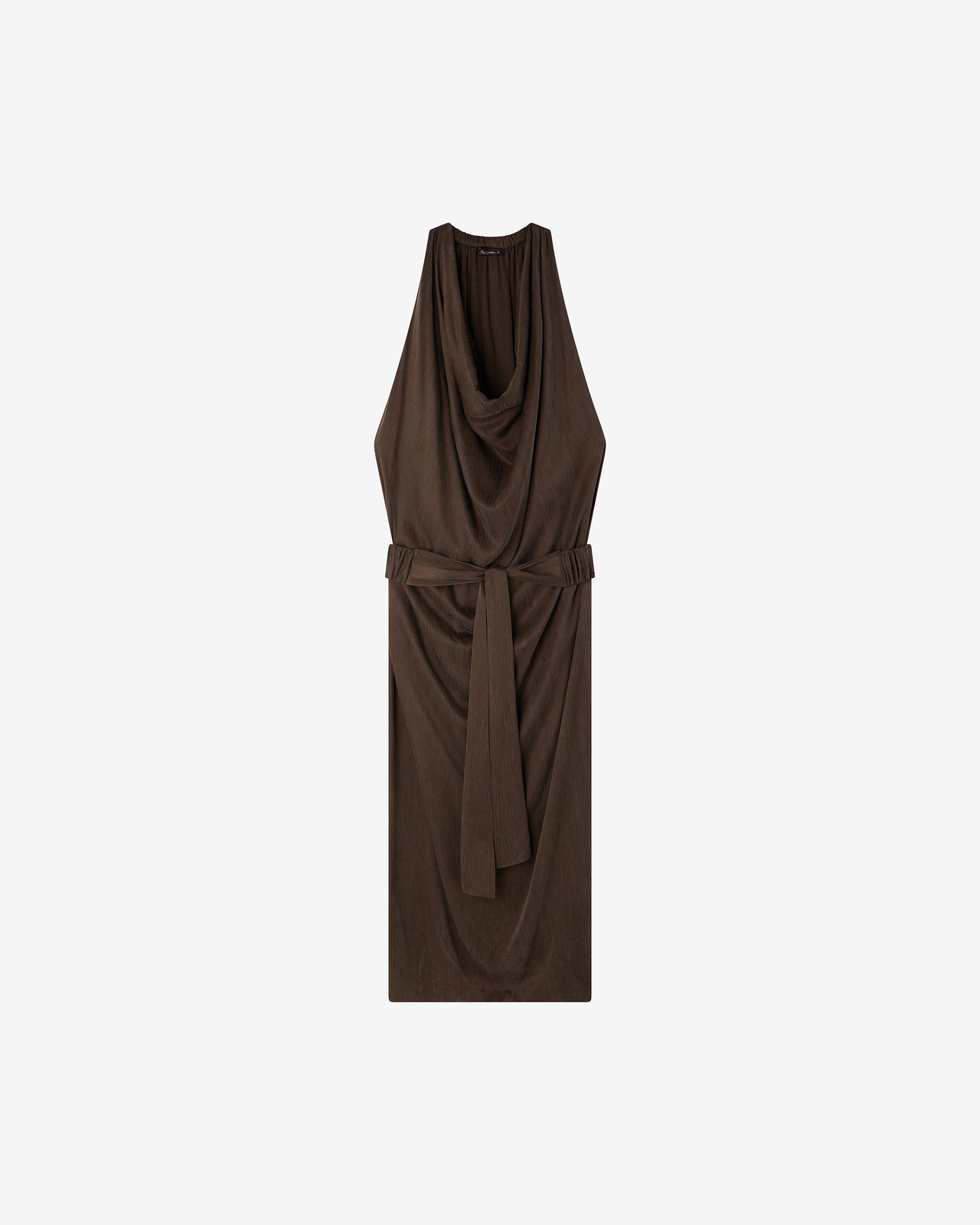 Robe en cupro et viscose charcoal - Robes Mes Demoiselles - Image 3