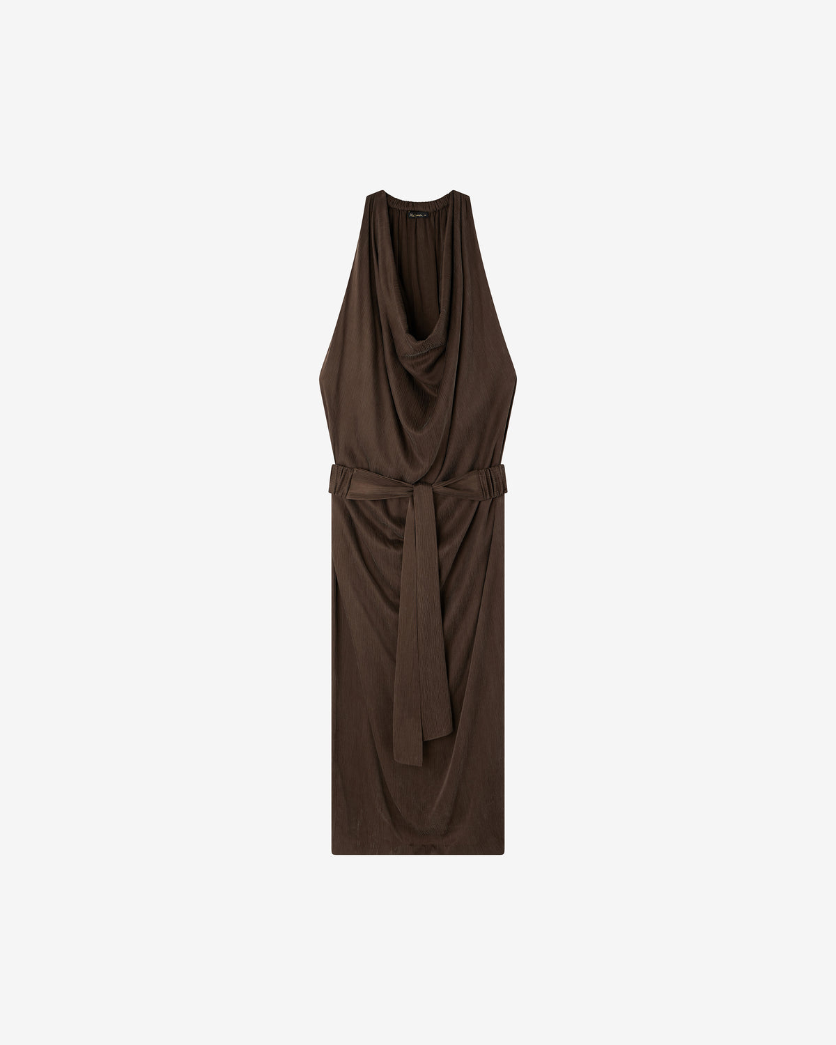 Robe en cupro et viscose charcoal - Robes Mes Demoiselles