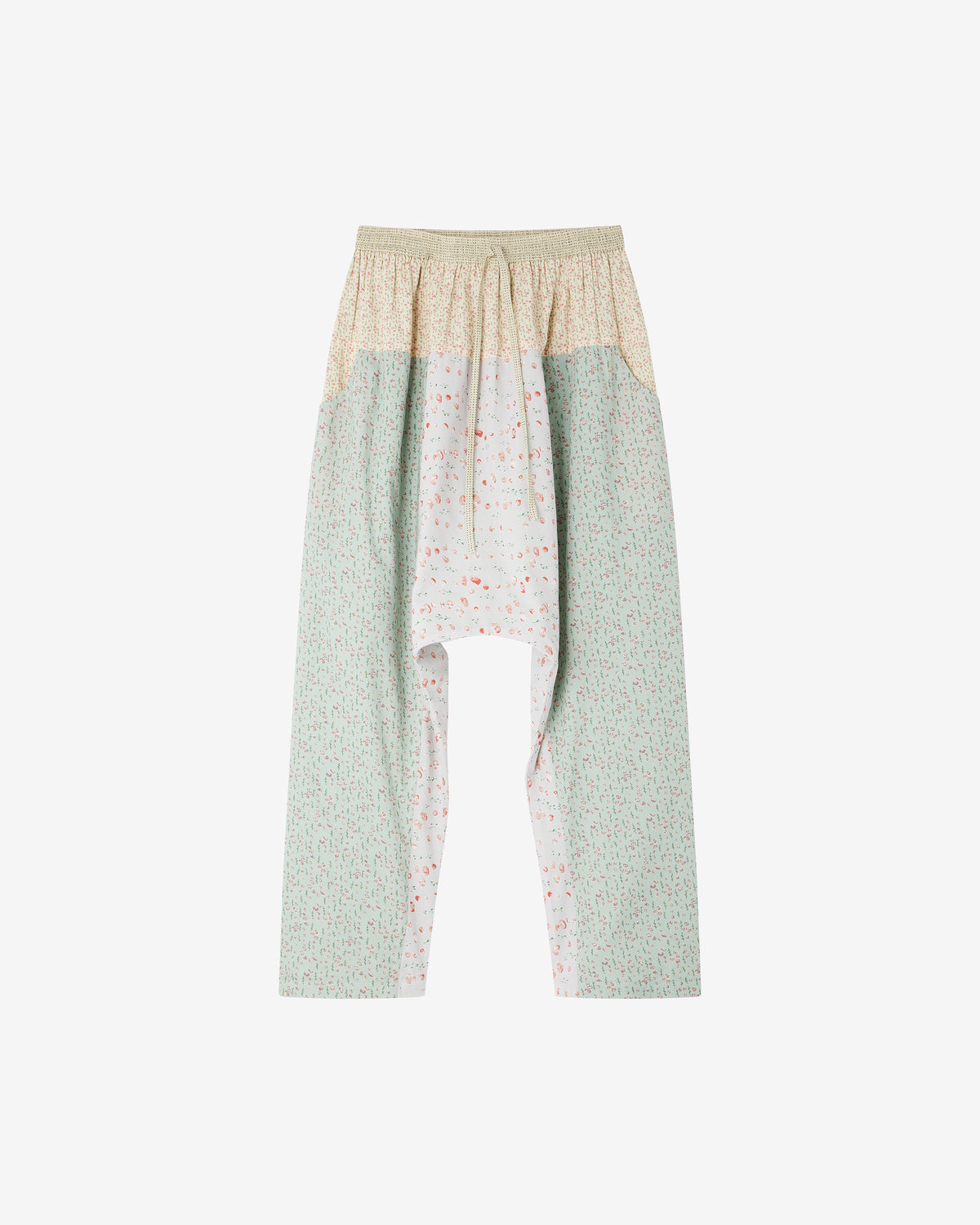 Pantalon en patch de liberty à détails western - Pantalons & combinaisons Mes Demoiselles - Image 1