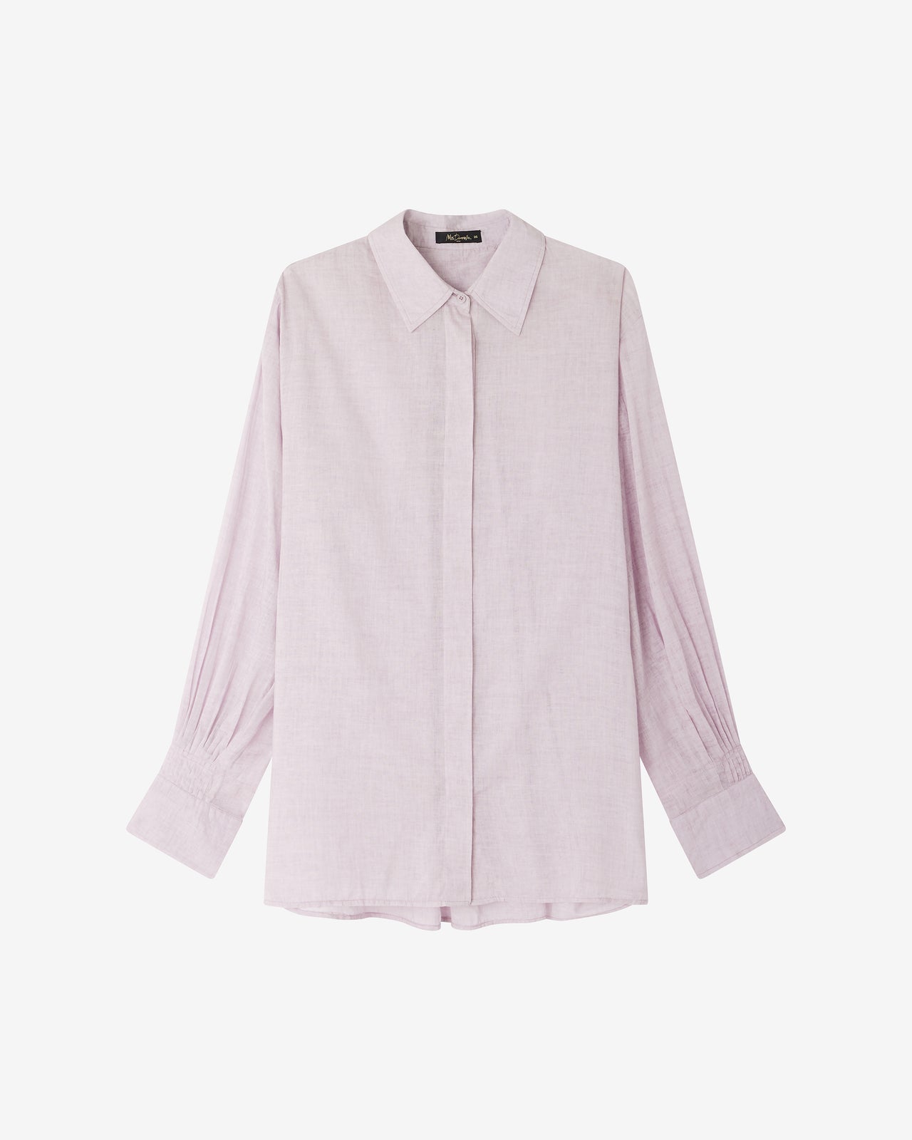Chemise Opal - Lavande : Chemise coton lavande structurée Mes Demoiselles - Image 7