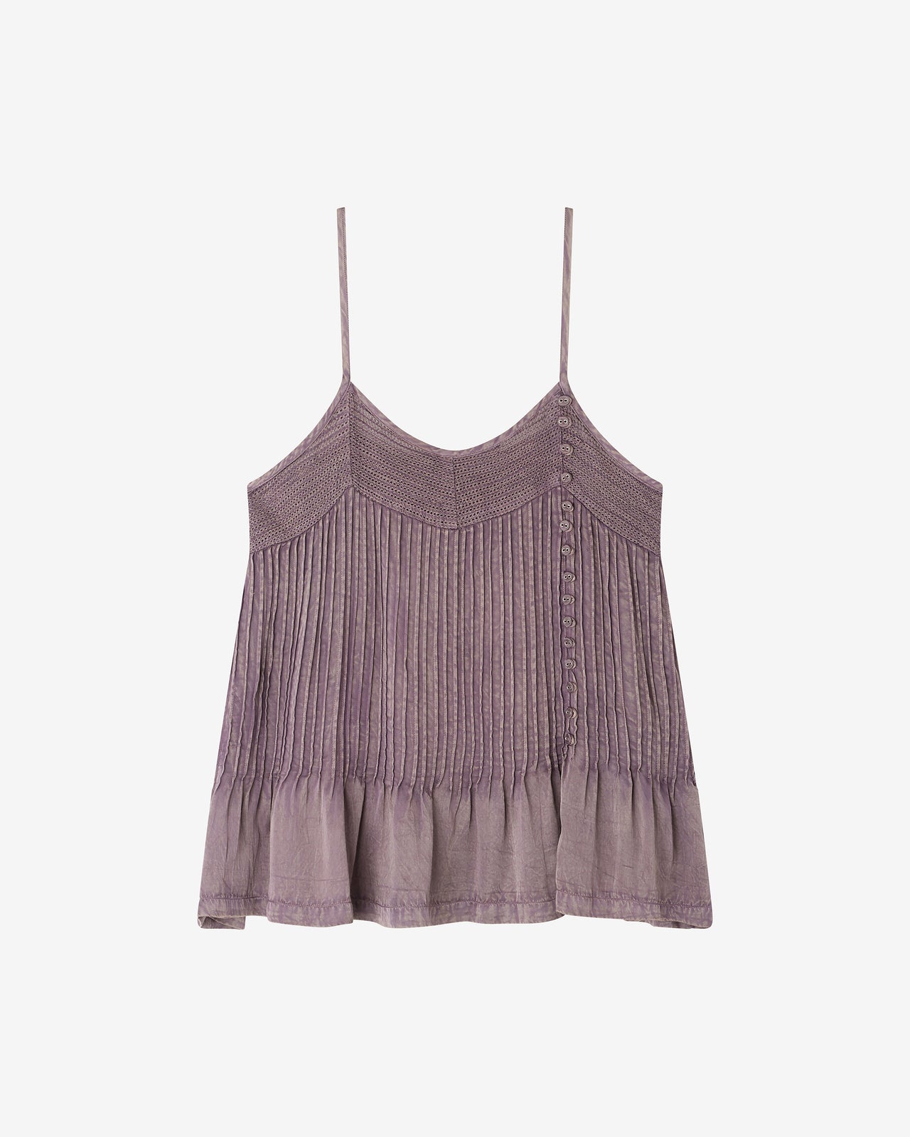 Top en viscose satinée lilas - Chemises & tops Mes Demoiselles - Image 1