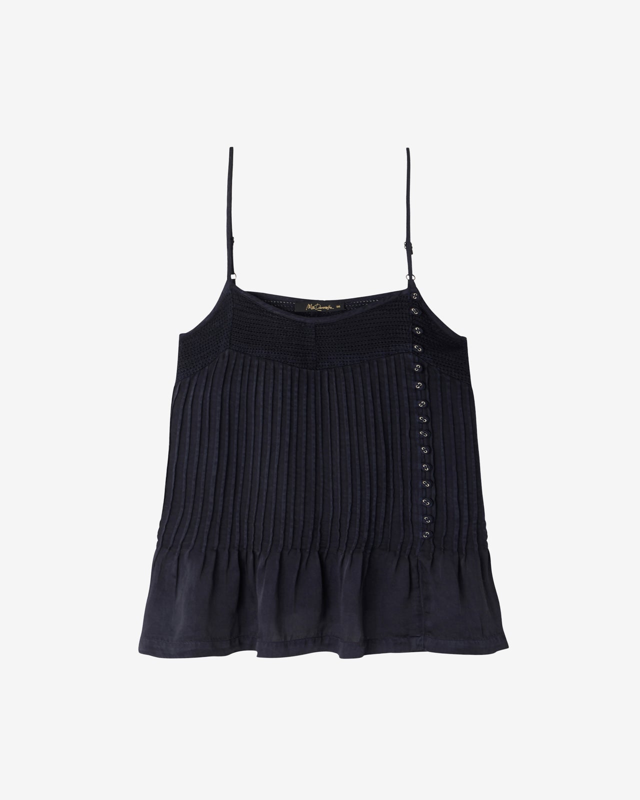 Top en viscose satinée noir - Chemises & tops Mes Demoiselles - Image 1