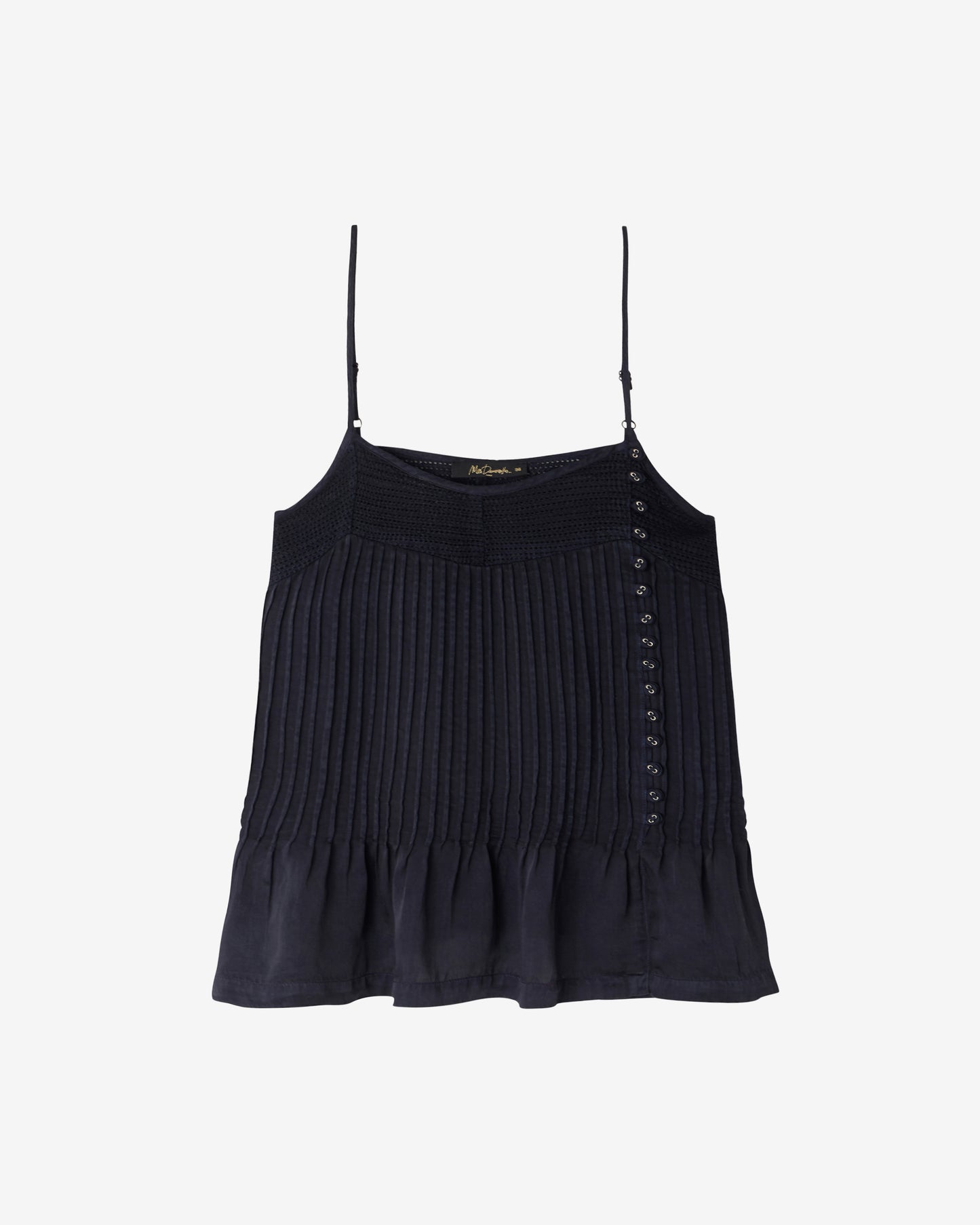 Top en viscose satinée noir - Chemises & tops Mes Demoiselles