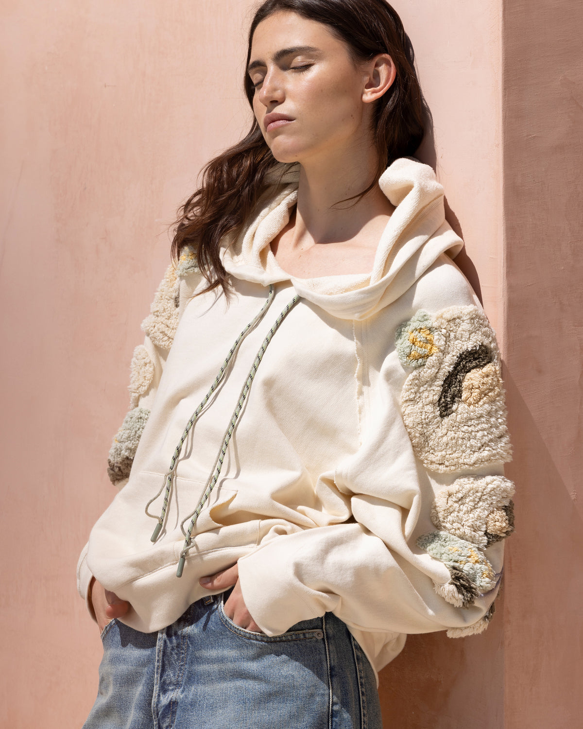 Maxi sweatshirt brodé façon tapisserie - Pulls & gilets Mes Demoiselles