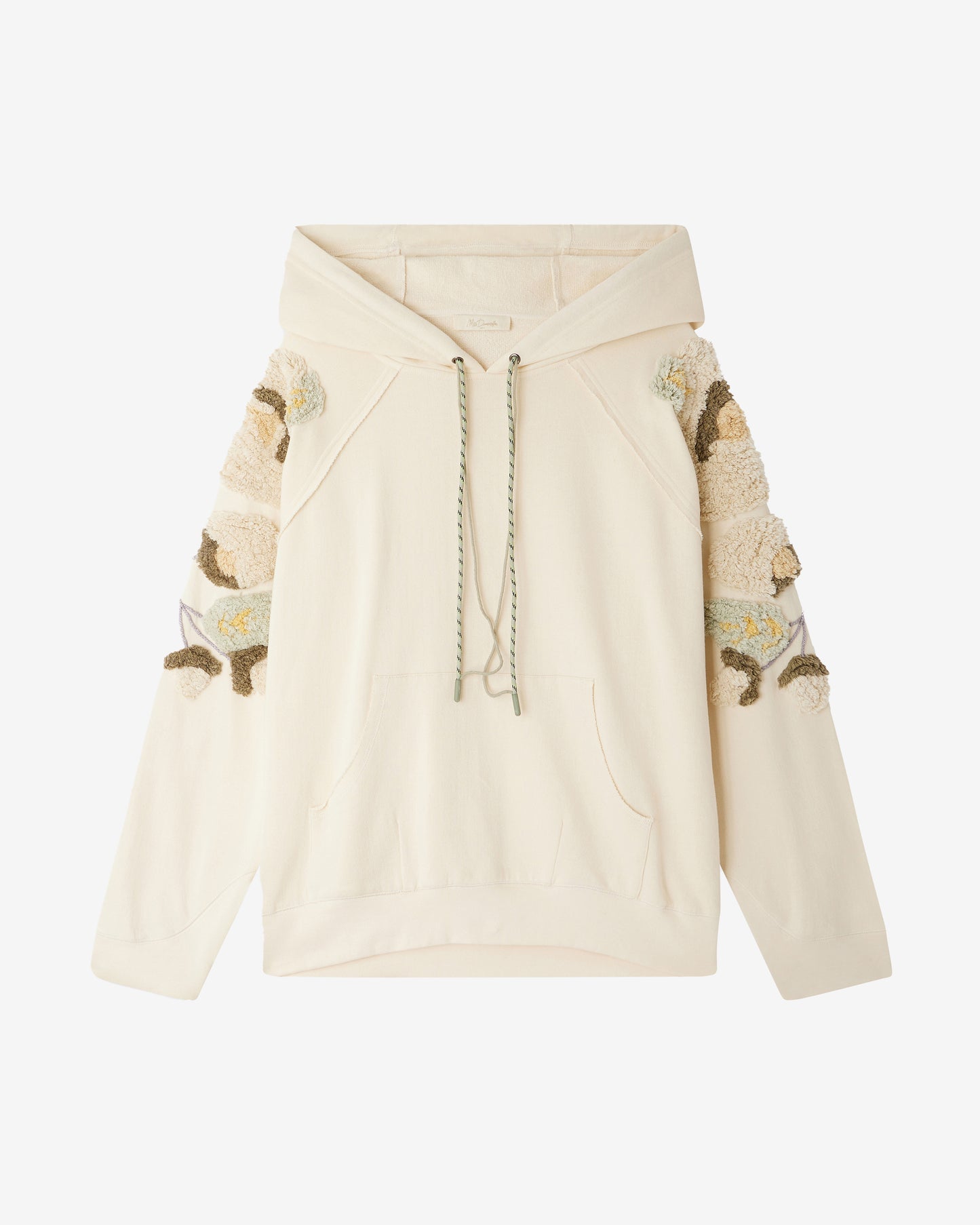 Hoodie Snapdragon - Ivoire : Maxi sweatshirt brodé façon tapisserie Mes Demoiselles