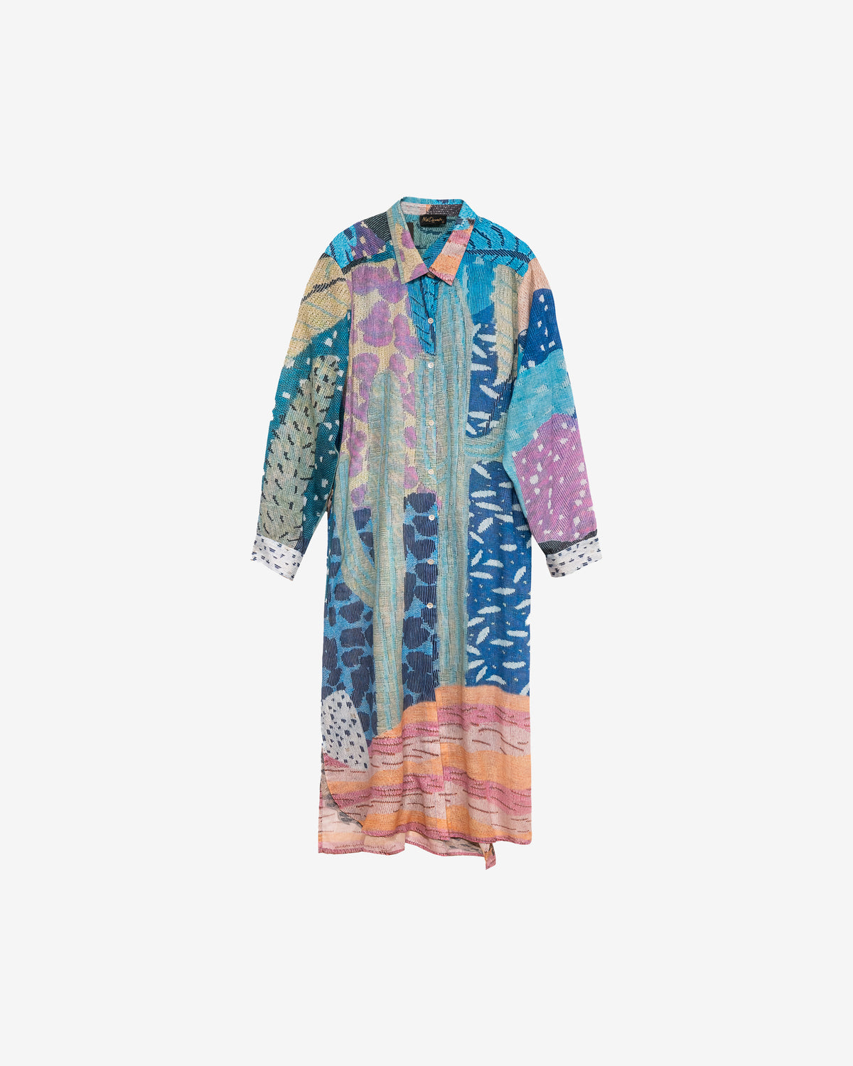 Chemise en gaze de coton coloris bleu - Chemises & tops Mes Demoiselles