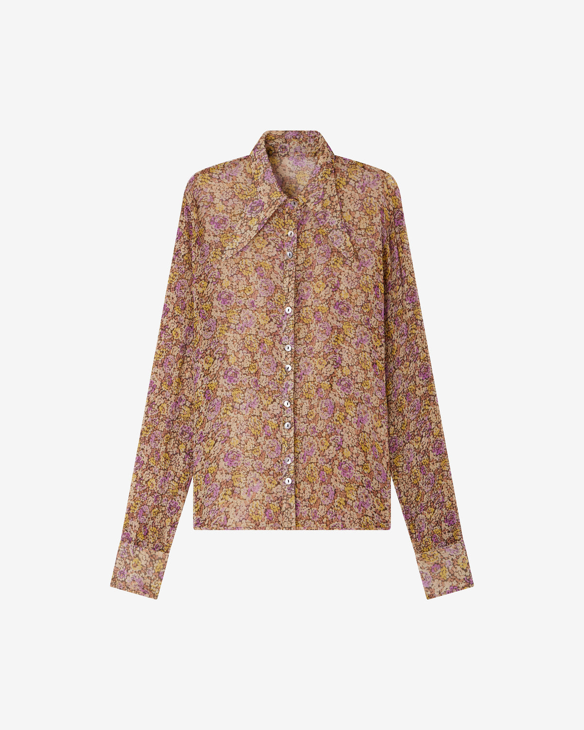 Chemise Veer - Violet : Chemise légère en viscose chiffon imprimé Liberty Mes Demoiselles - Image 7