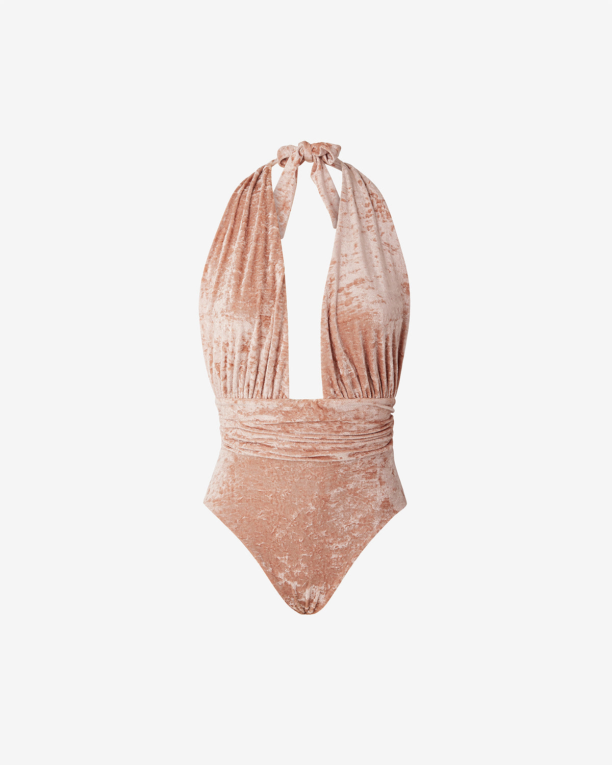 Maillot De Bain Venus - Rose : Maillot de bain 1 pièce avec effet velours rose Mes Demoiselles - Image 5