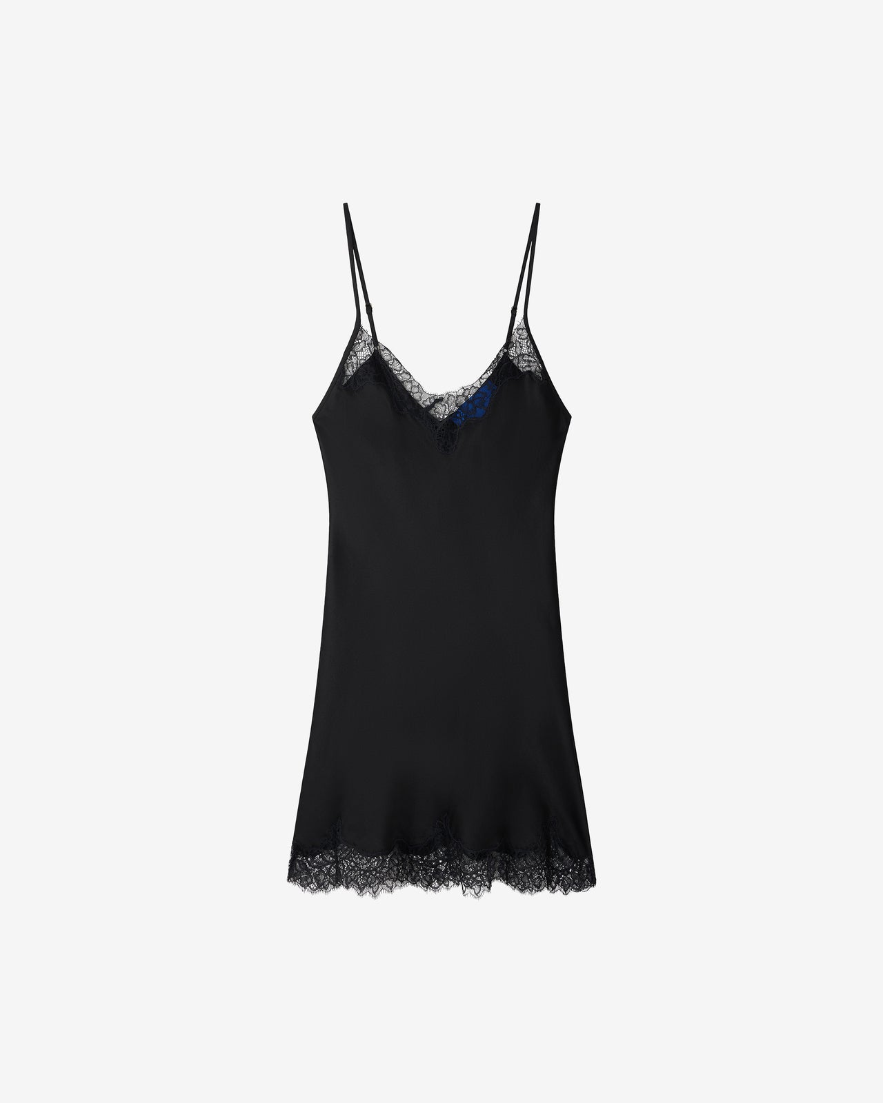 Robe Bella - Noir : Nuisette en soie et dentelle – Noire Mes Demoiselles - Image 8