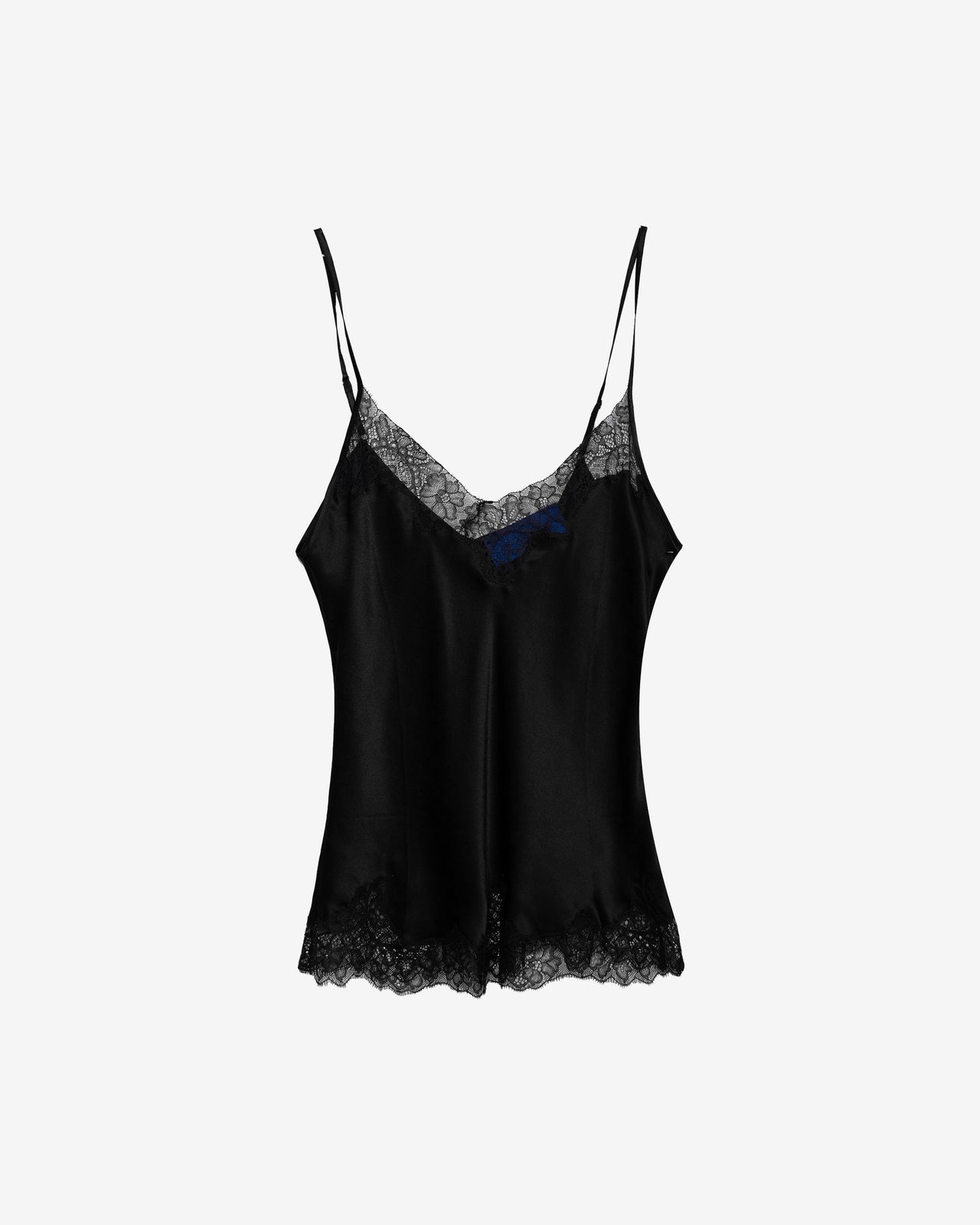 Top Blavia - Noir : Caraco en soie et dentelle – Noire Mes Demoiselles - Image 7