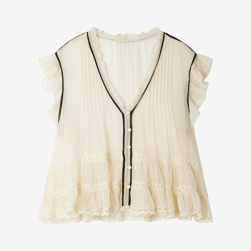 Bolly Top -  Ecru