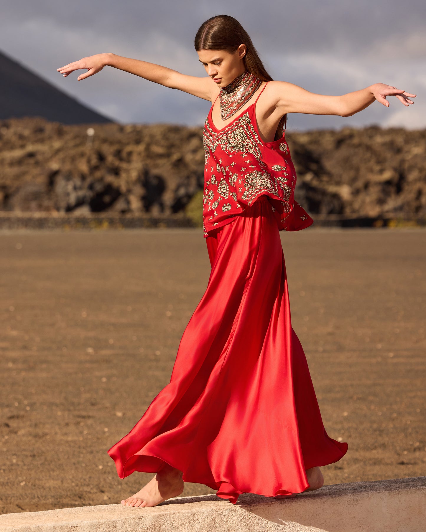 Jupe Calista - Rouge