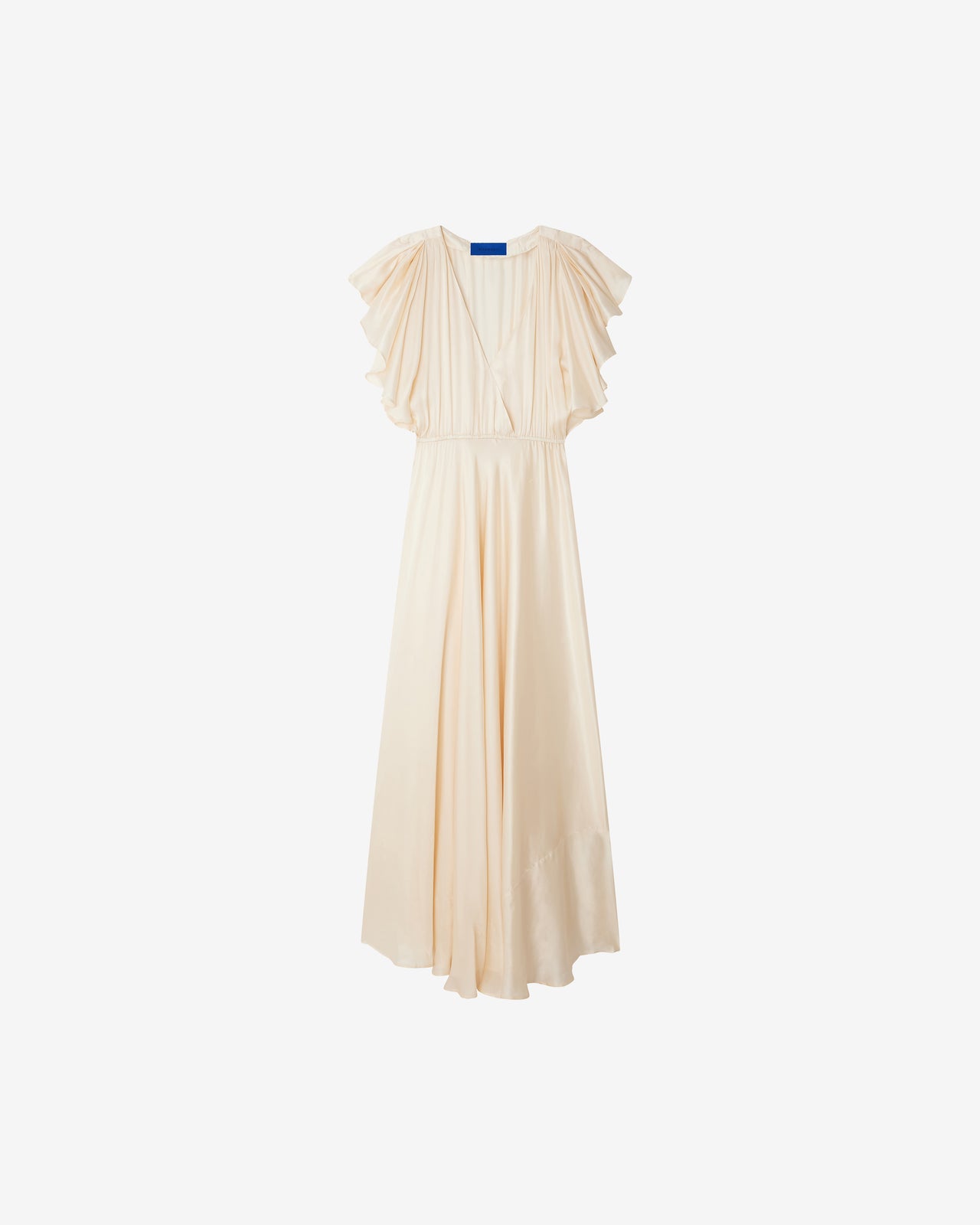 Robe Cascais - Écru : Robe longue fluide en satin – Ecru Mes Demoiselles - Image 6