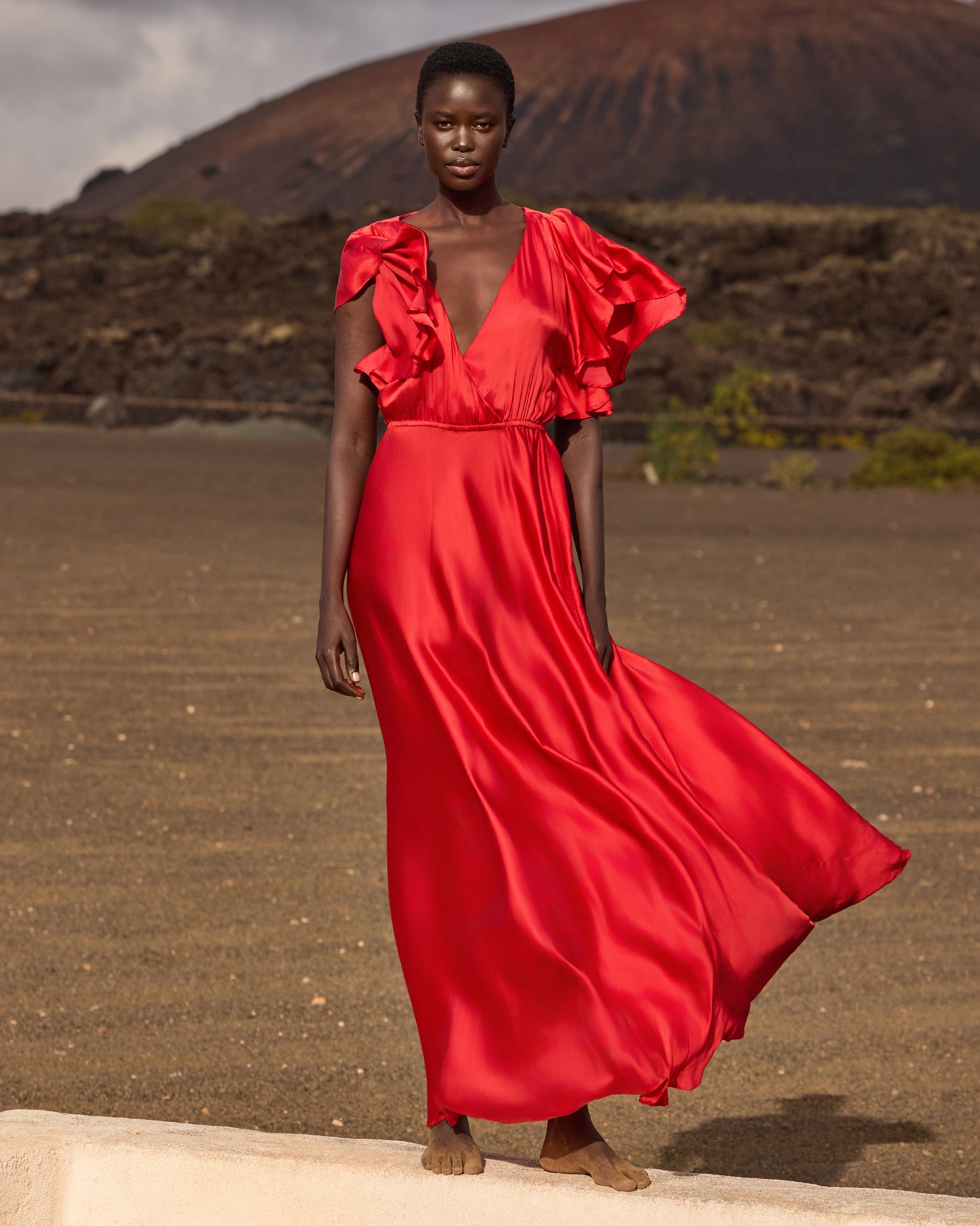Cascais S Dress - Red