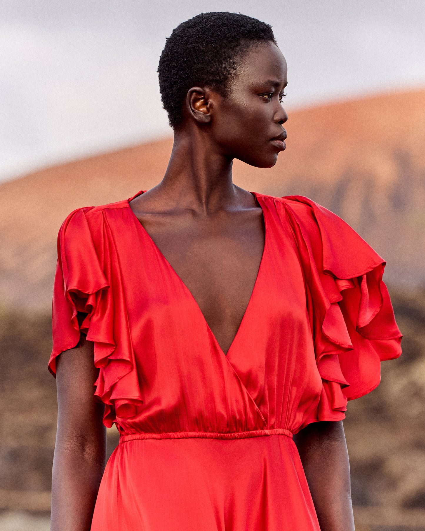 Cascais S Dress - Red