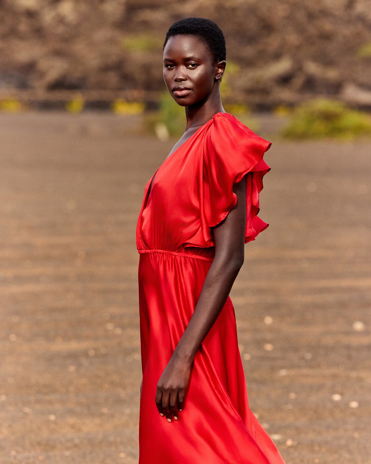 Cascais S Dress - Red