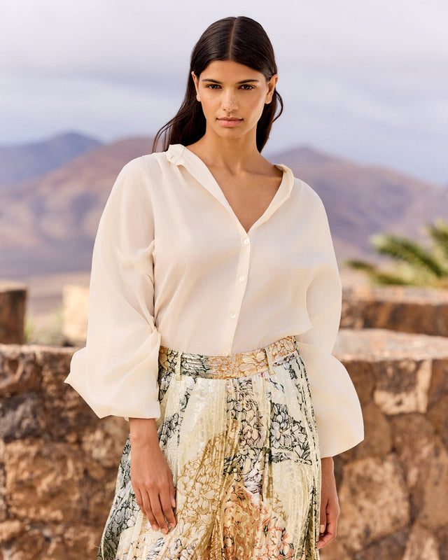 Celeste Shirt -  Ecru - Image 1