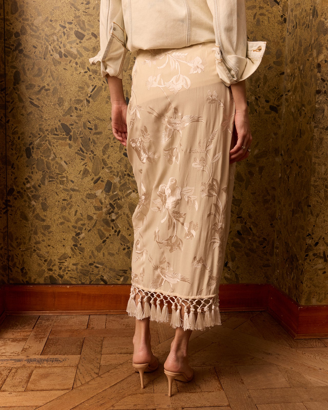 Crazy Skirt - Ecru - Image 6