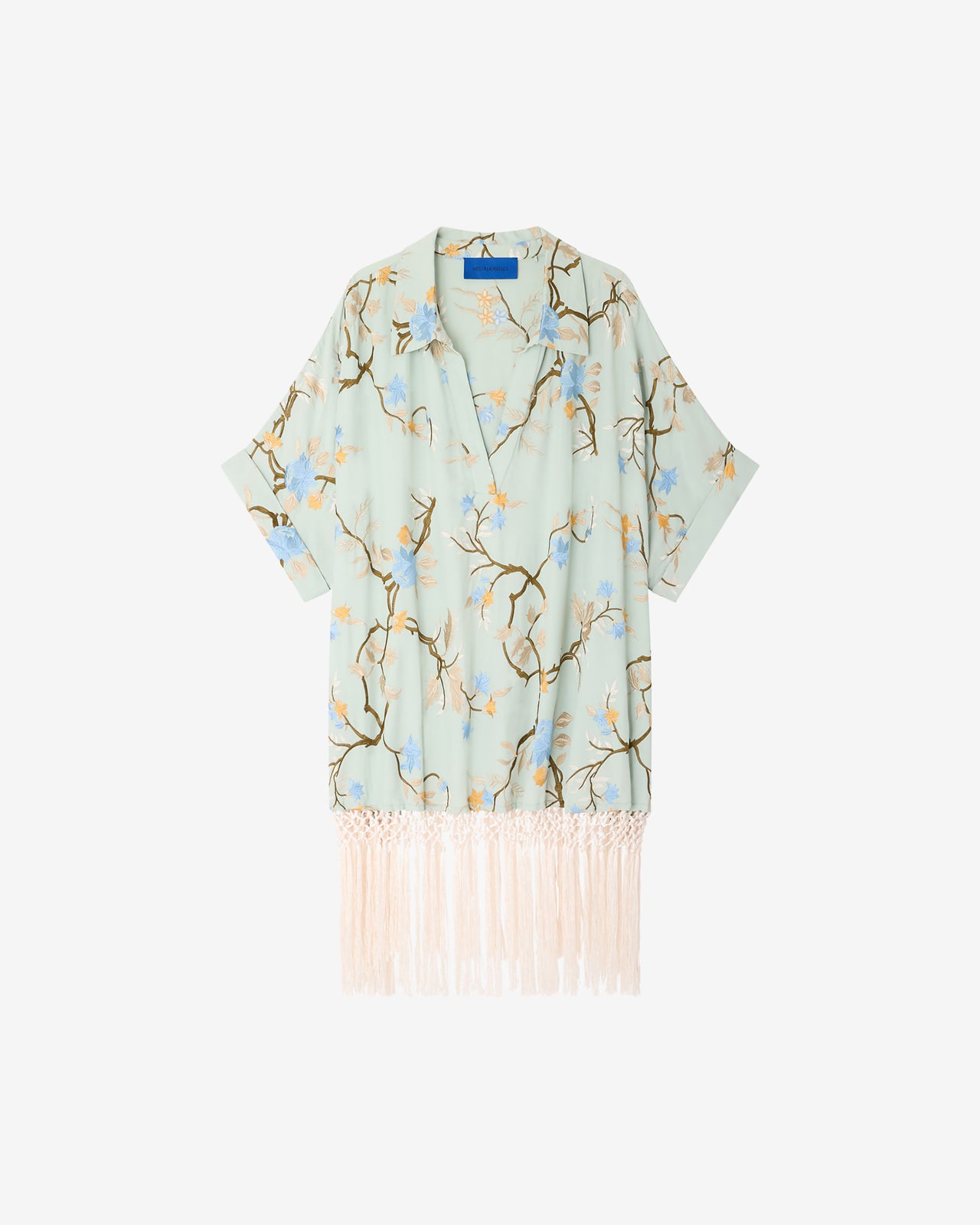 Franny Poncho - Blue - Image 1