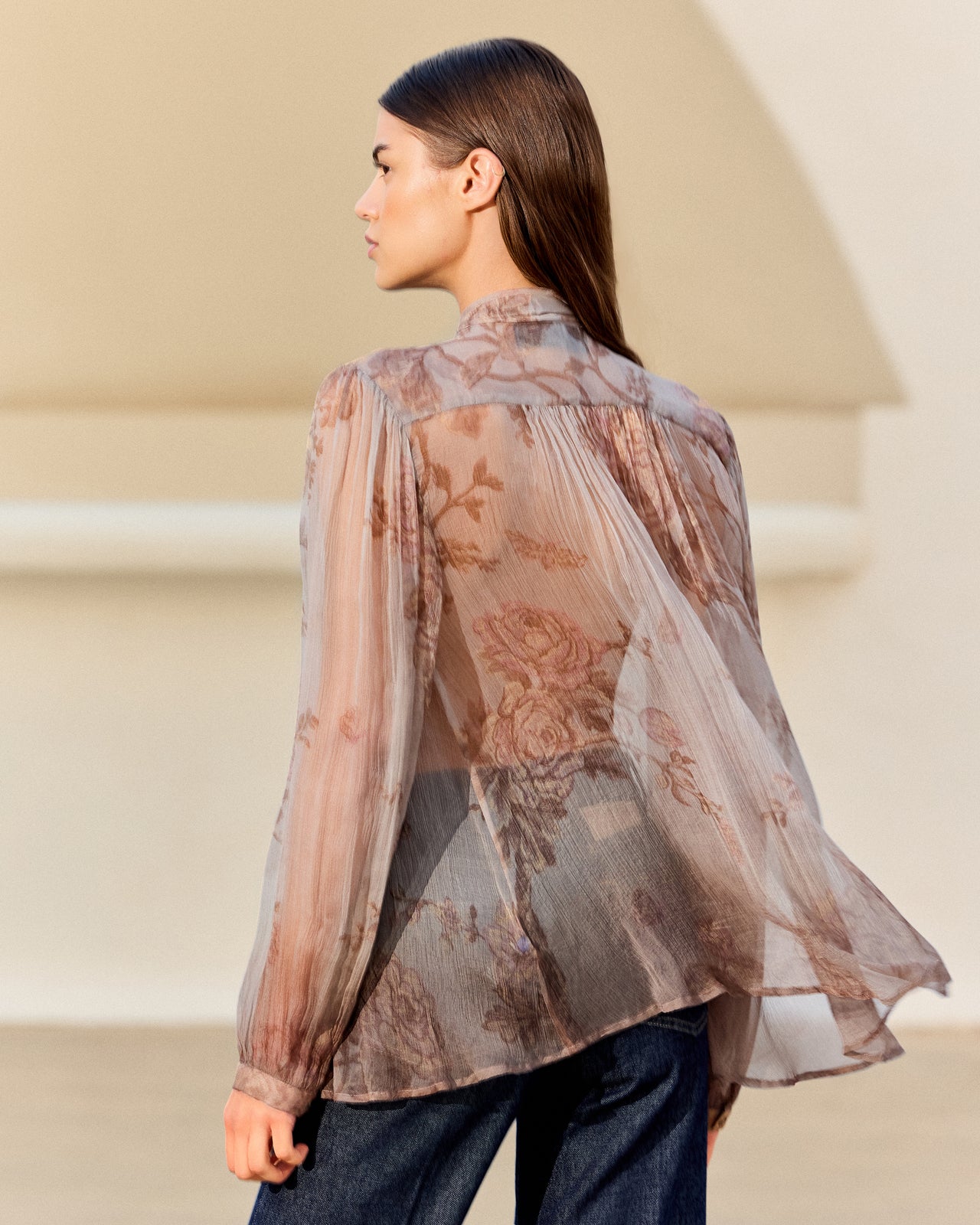 Blouse Game - Beige - Image 4