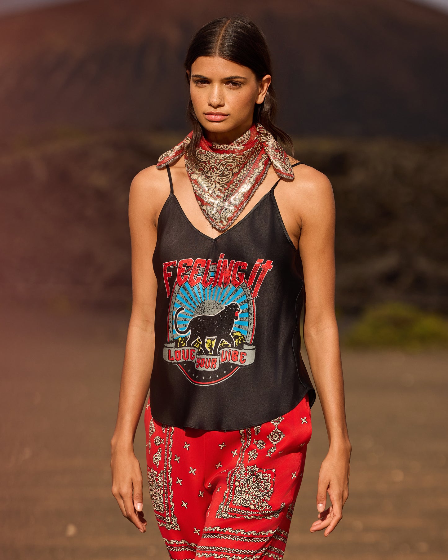 Foulard Gerica - Rouge