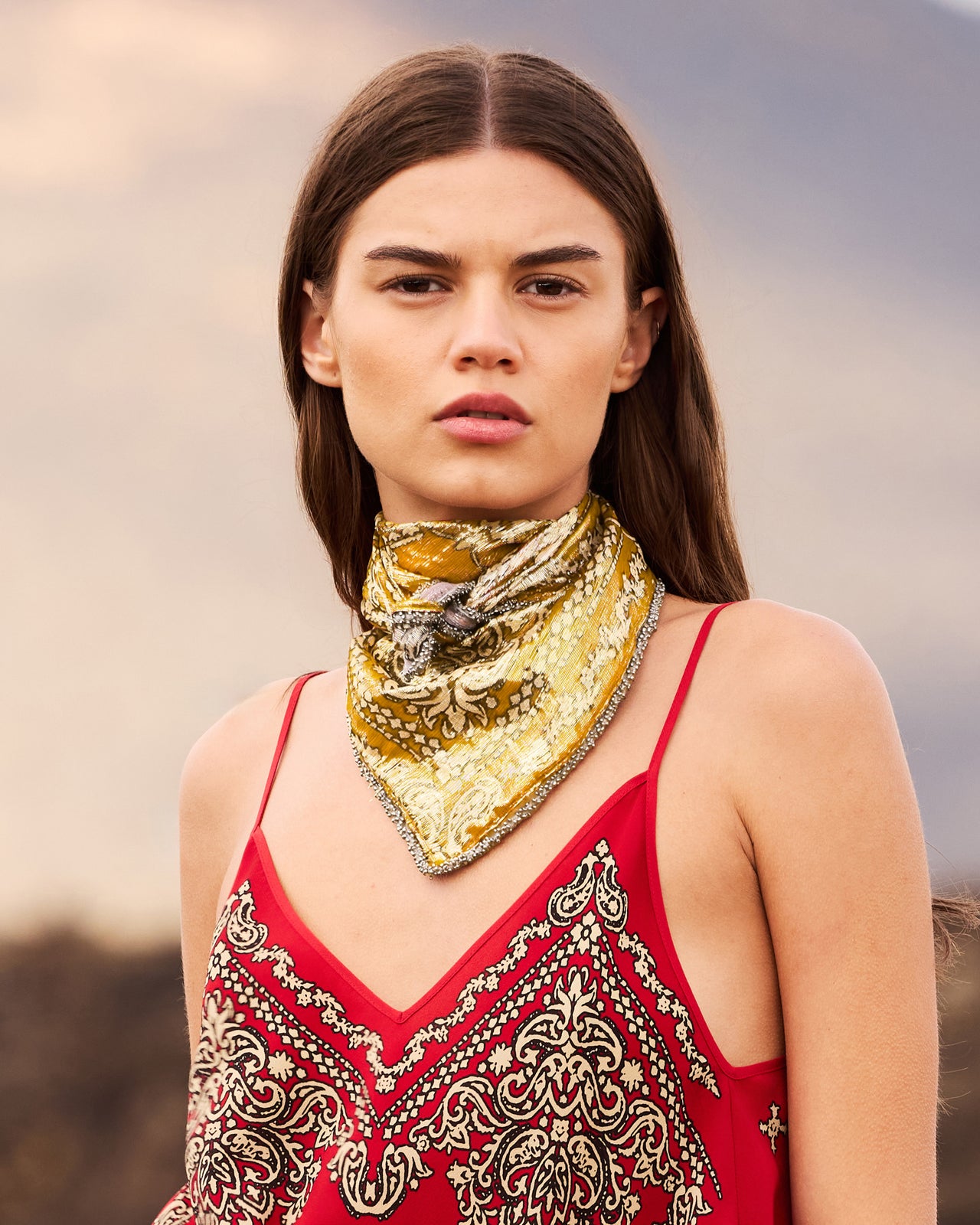 Foulard Gerica - Jaune - Image 1